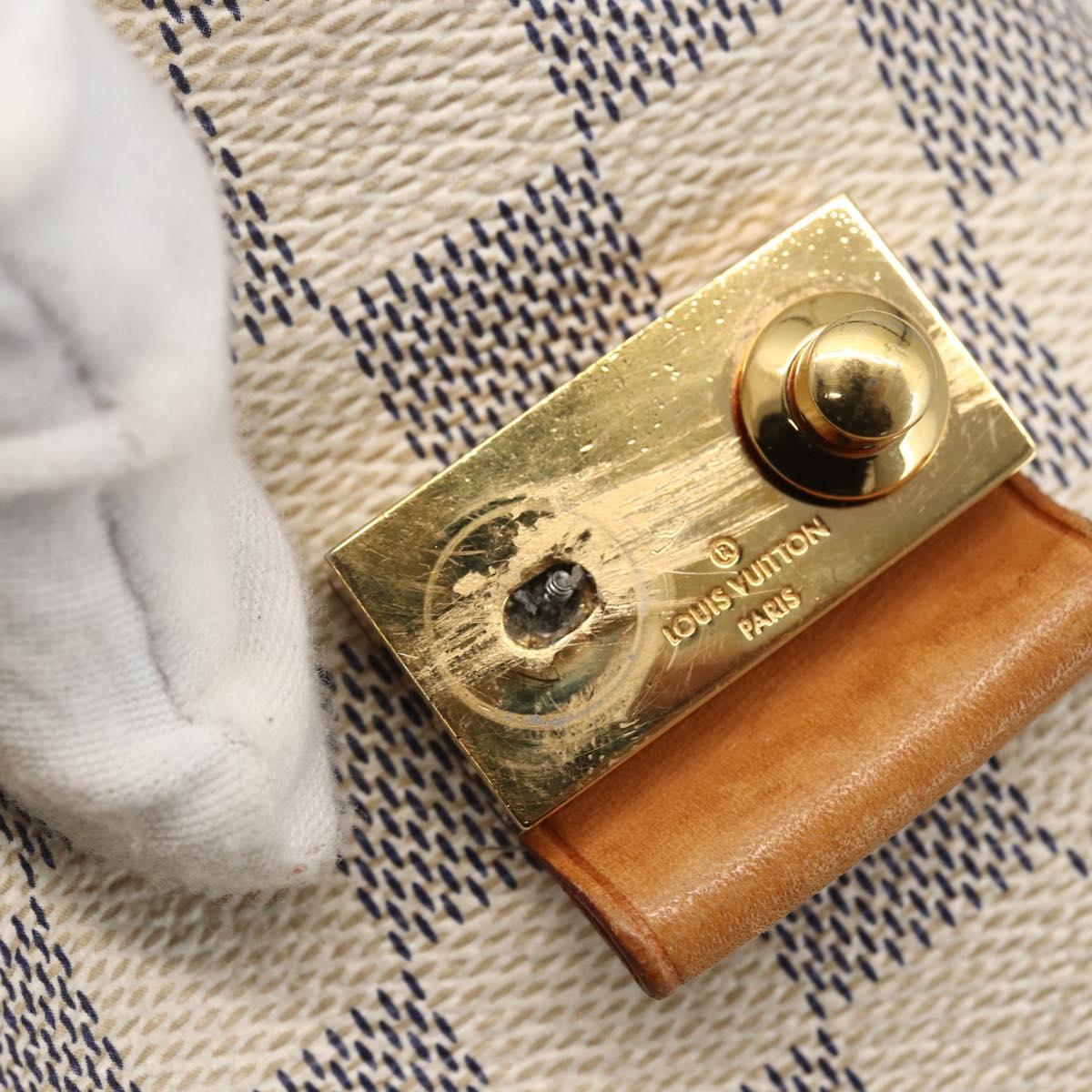 LOUIS VUITTON Damier Azur Salina PM Shoulder Bag N41208 LV Auth bs31306