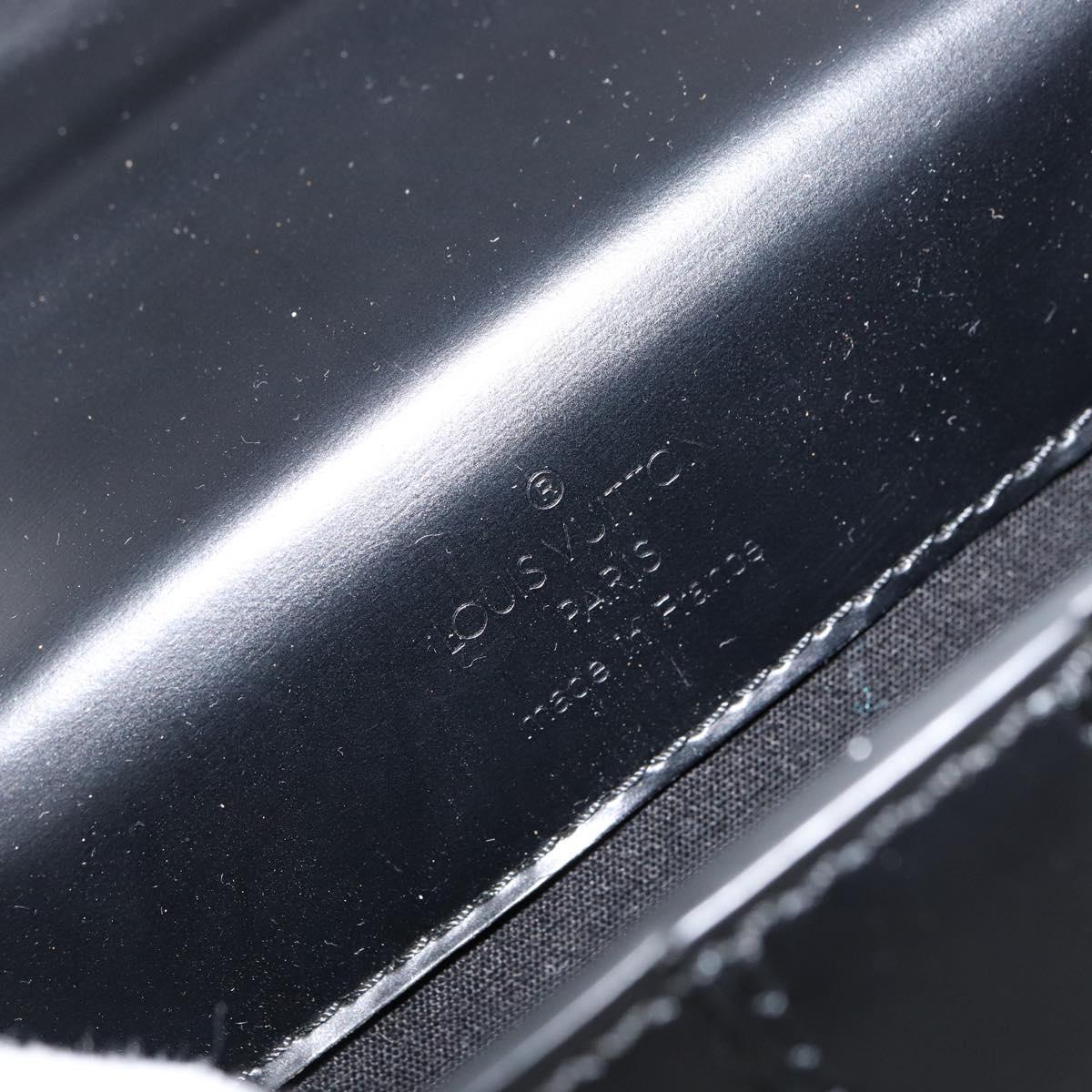 LOUIS VUITTON Pister Shoulder Bag Leather Black M92222 LV Auth bs31308