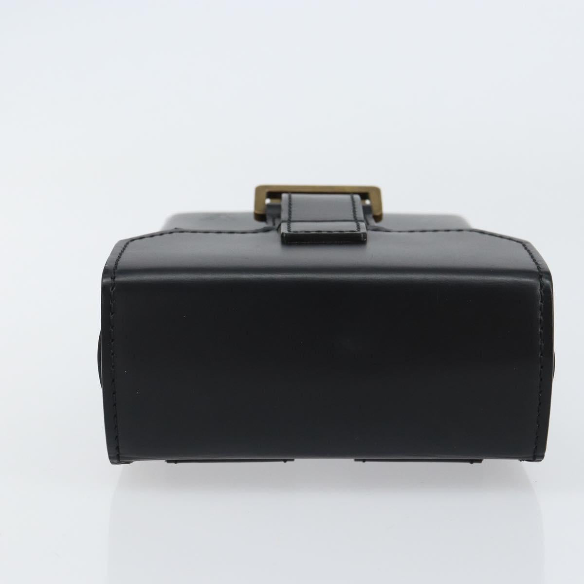 LOUIS VUITTON Pister Shoulder Bag Leather Black M92222 LV Auth bs31308