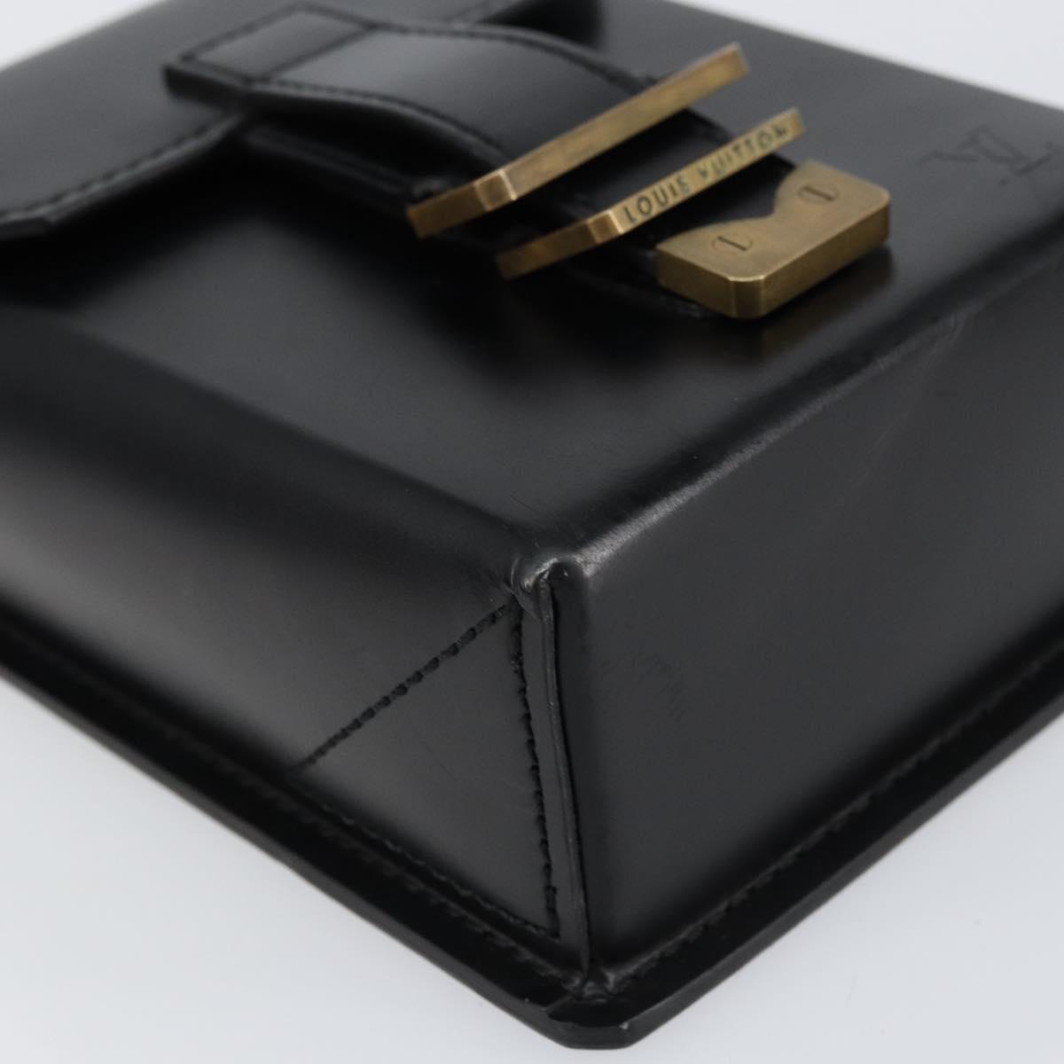 LOUIS VUITTON Pister Shoulder Bag Leather Black M92222 LV Auth bs31308