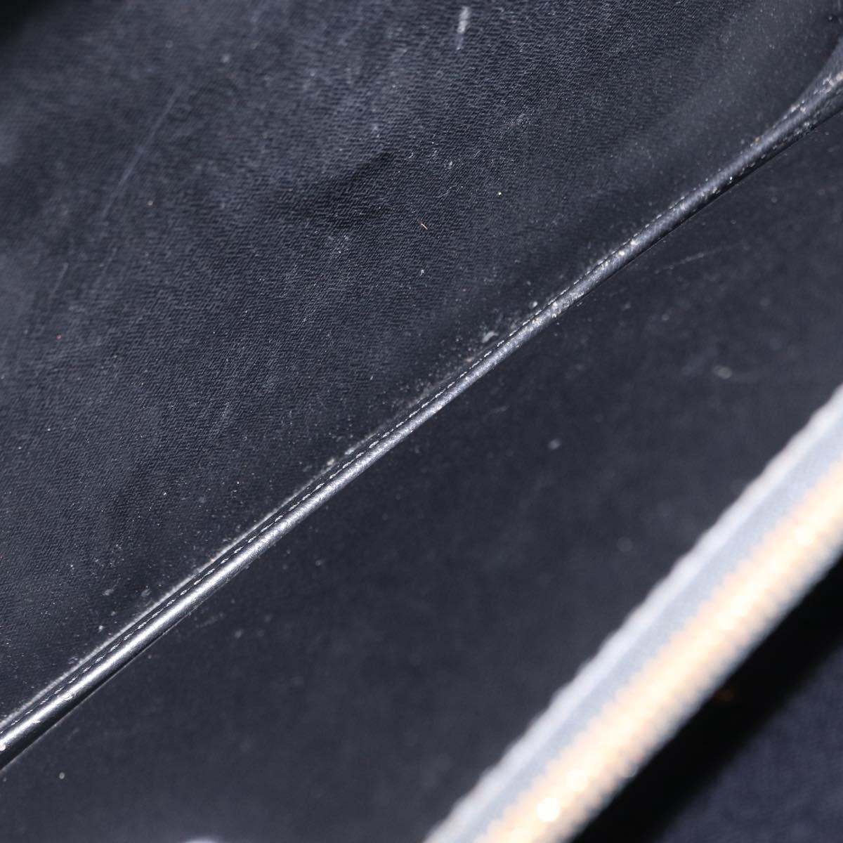 LOUIS VUITTON Epi Serviette Fermoir Business Bag Black M54352 LV Auth bs31310