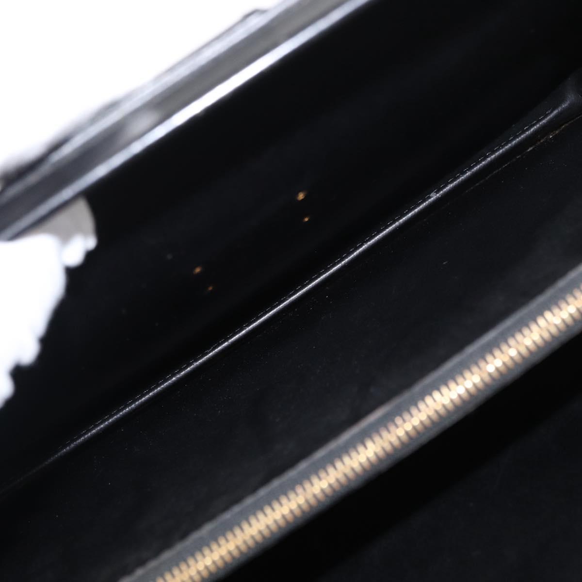 LOUIS VUITTON Epi Serviette Fermoir Business Bag Black M54352 LV Auth bs31310