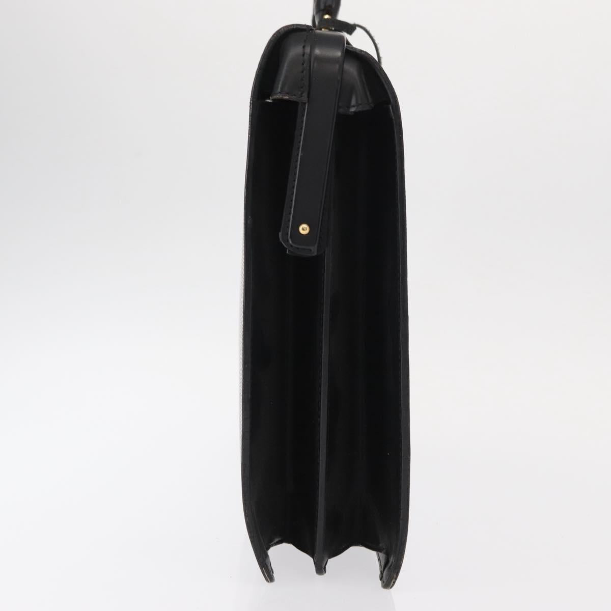 LOUIS VUITTON Epi Serviette Fermoir Business Bag Black M54352 LV Auth bs31310