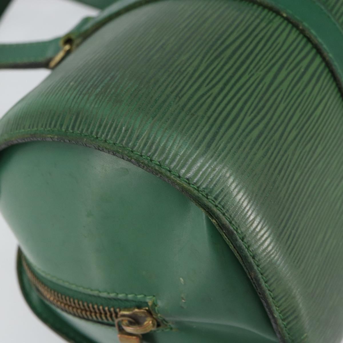 LOUIS VUITTON Epi Soufflot Hand Bag Green M52224 LV Auth bs31313
