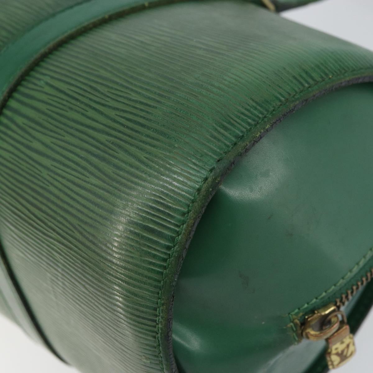 LOUIS VUITTON Epi Soufflot Hand Bag Green M52224 LV Auth bs31313