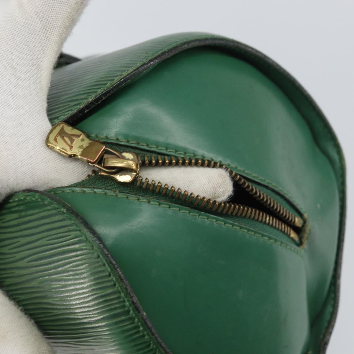 LOUIS VUITTON Epi Soufflot Hand Bag Green M52224 LV Auth bs31313