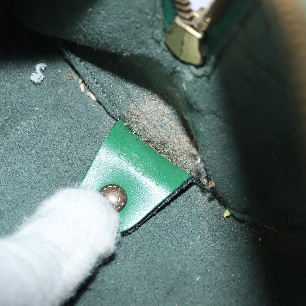 LOUIS VUITTON Epi Soufflot Hand Bag Green M52224 LV Auth bs31313