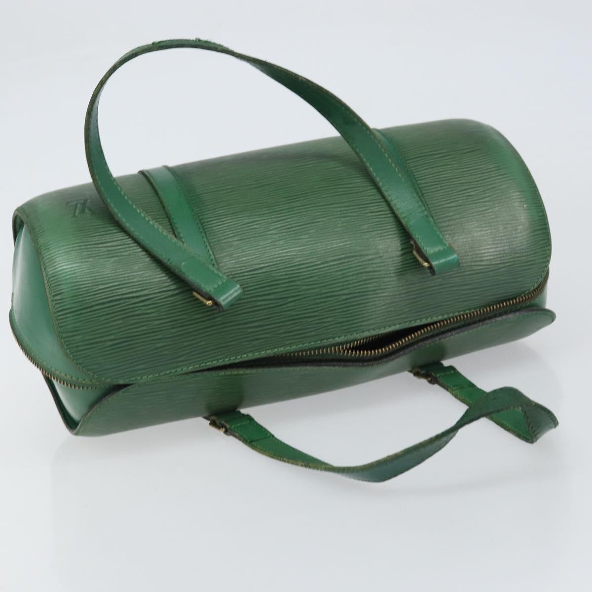 LOUIS VUITTON Epi Soufflot Hand Bag Green M52224 LV Auth bs31313