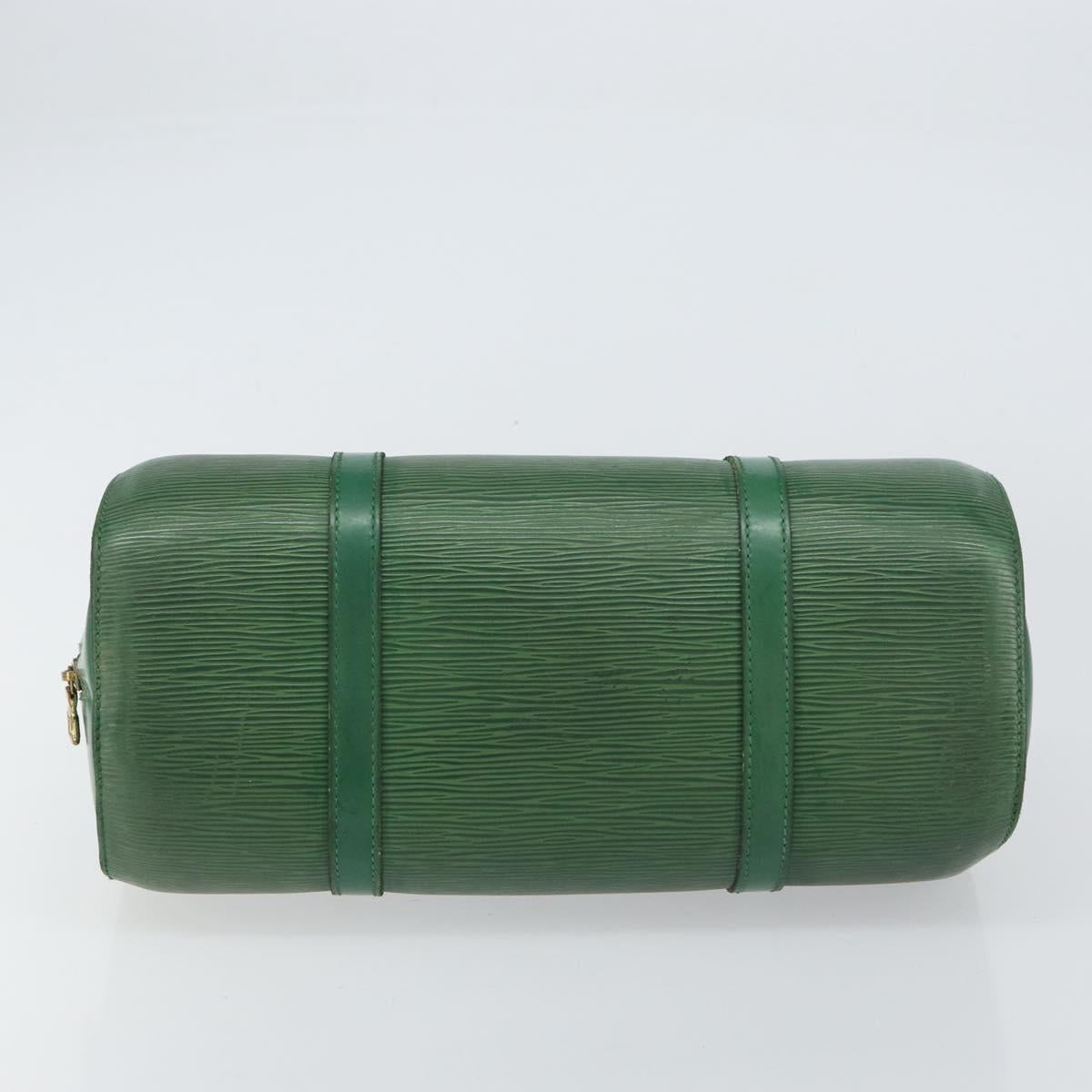 LOUIS VUITTON Epi Soufflot Hand Bag Green M52224 LV Auth bs31313