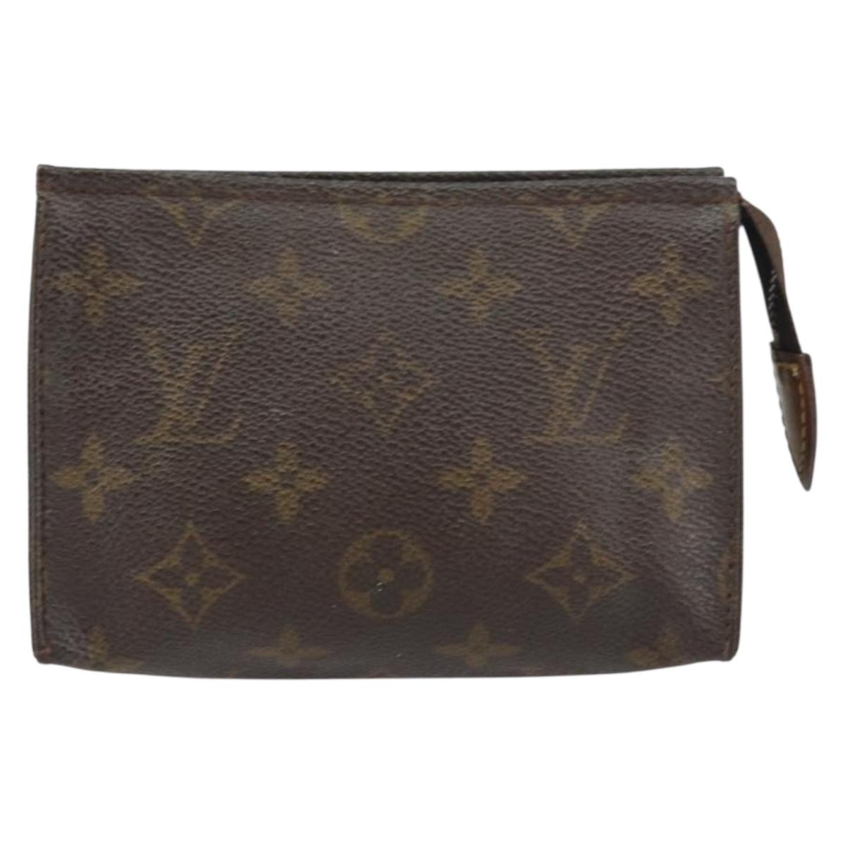 LOUIS VUITTON Monogram Poche Toilette 15 Pouch M47546 LV Auth bs31317