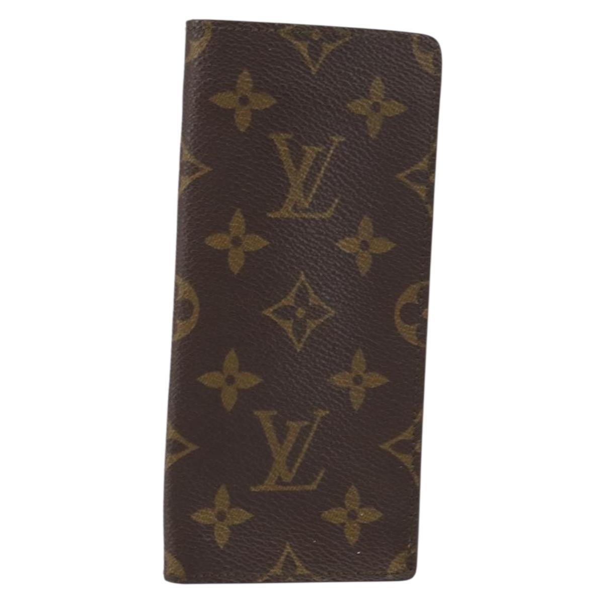 LOUIS VUITTON Monogram Etui Lunette Simple Glasses Case M62962 LV Auth bs31318