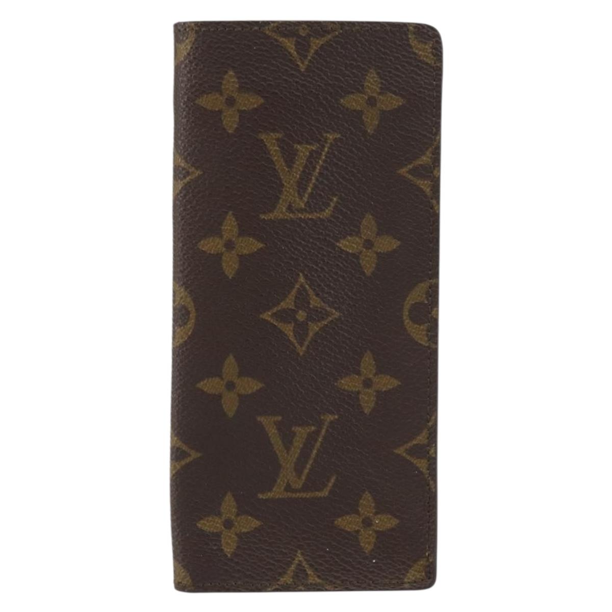 LOUIS VUITTON Monogram Etui Lunette Simple Glasses Case M62962 LV Auth bs31318