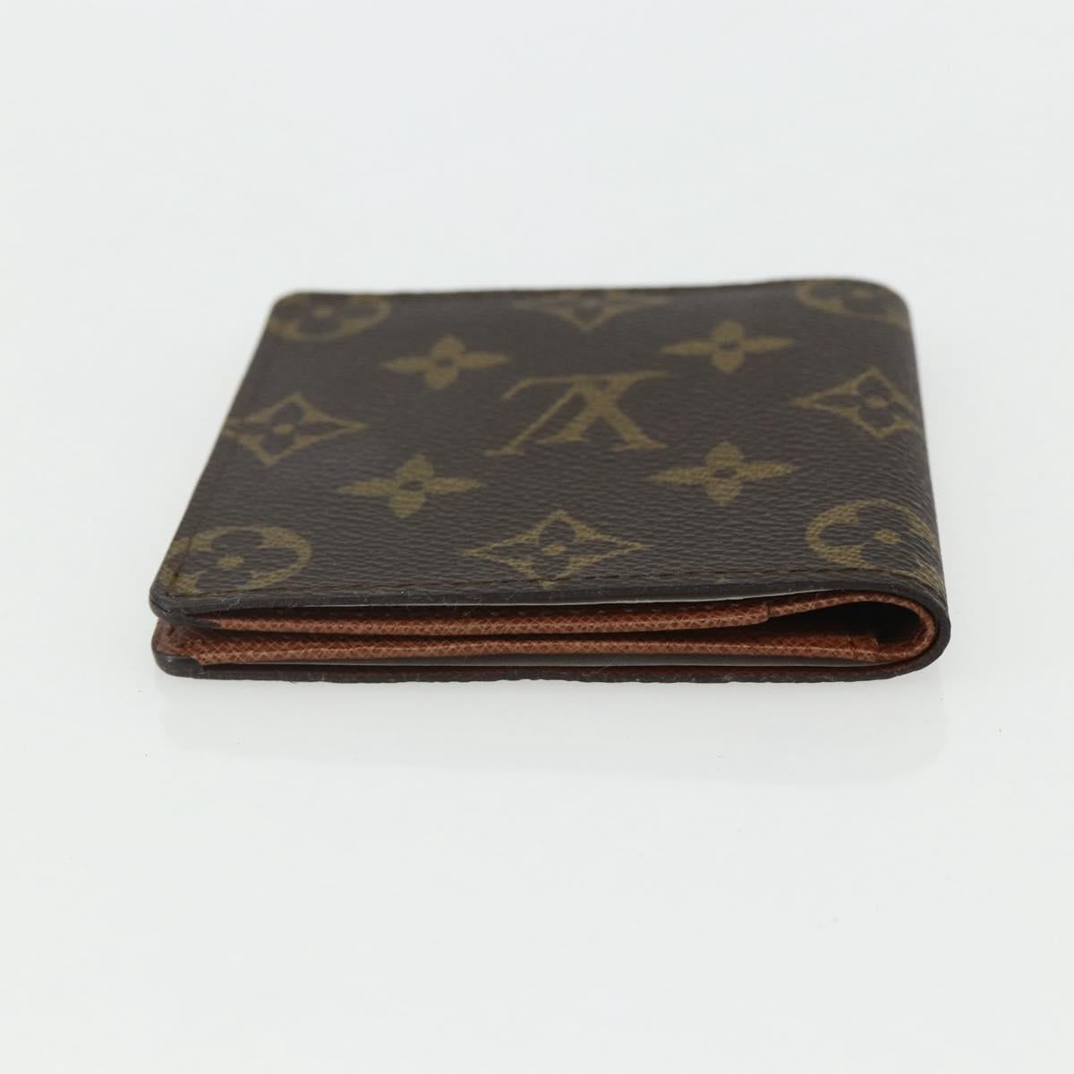 LOUIS VUITTON Monogram Porte Billets Cult Blue Pass Case M60905 LV Auth bs31319