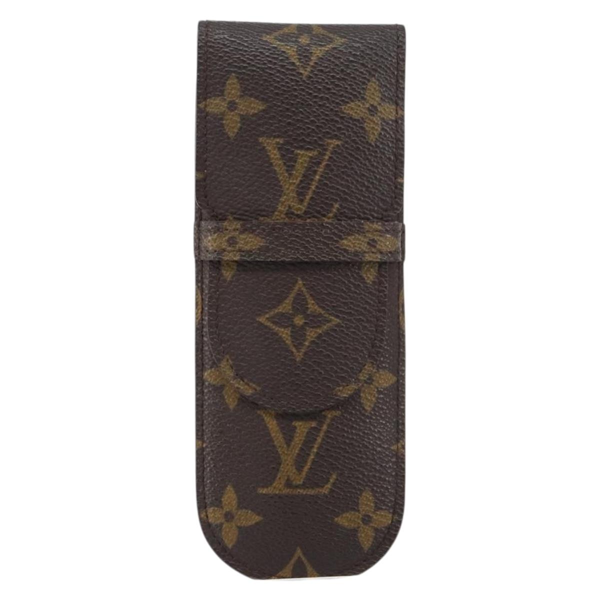 LOUIS VUITTON Monogram Etui Stilo Pen Case M62990 LV Auth bs31320