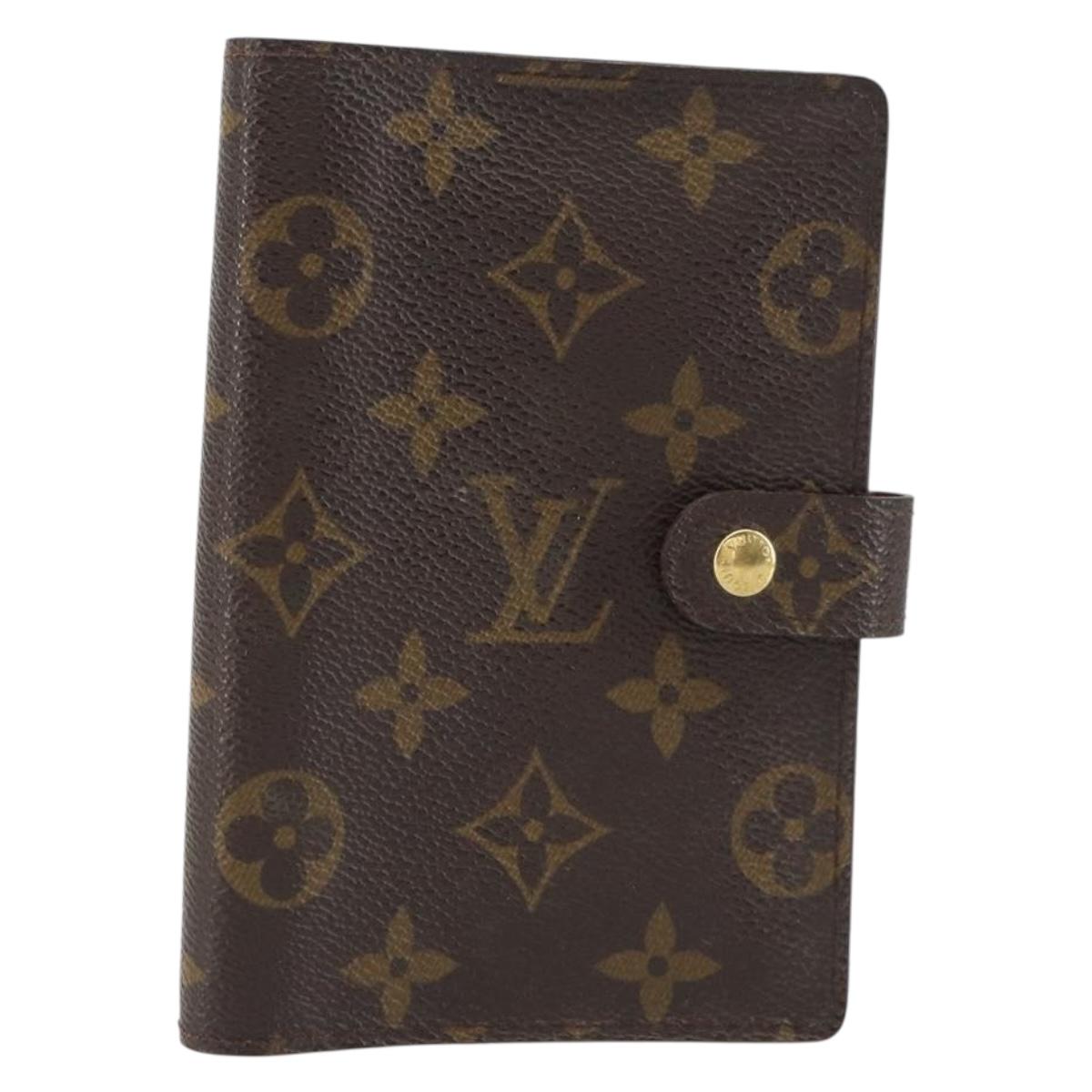 LOUIS VUITTON Monogram Agenda PM Day Planner Cover R20005 LV Auth bs31322