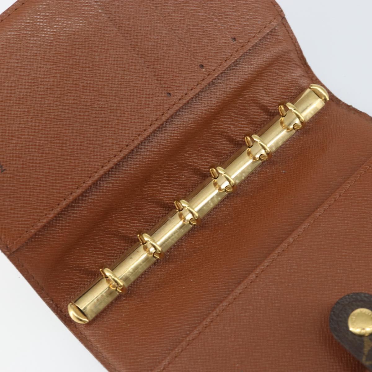 LOUIS VUITTON Monogram Agenda PM Day Planner Cover R20005 LV Auth bs31322