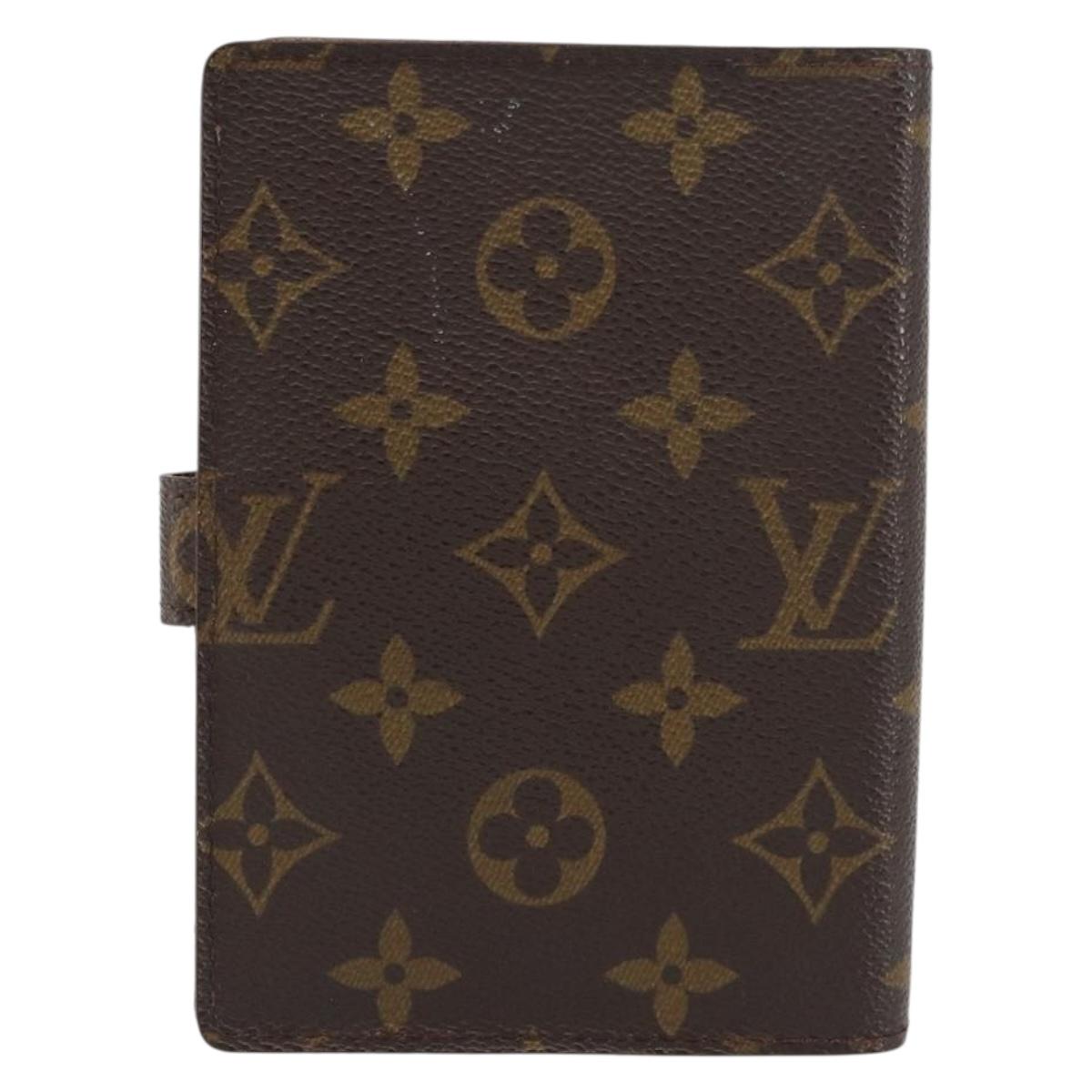 LOUIS VUITTON Monogram Agenda PM Day Planner Cover R20005 LV Auth bs31322