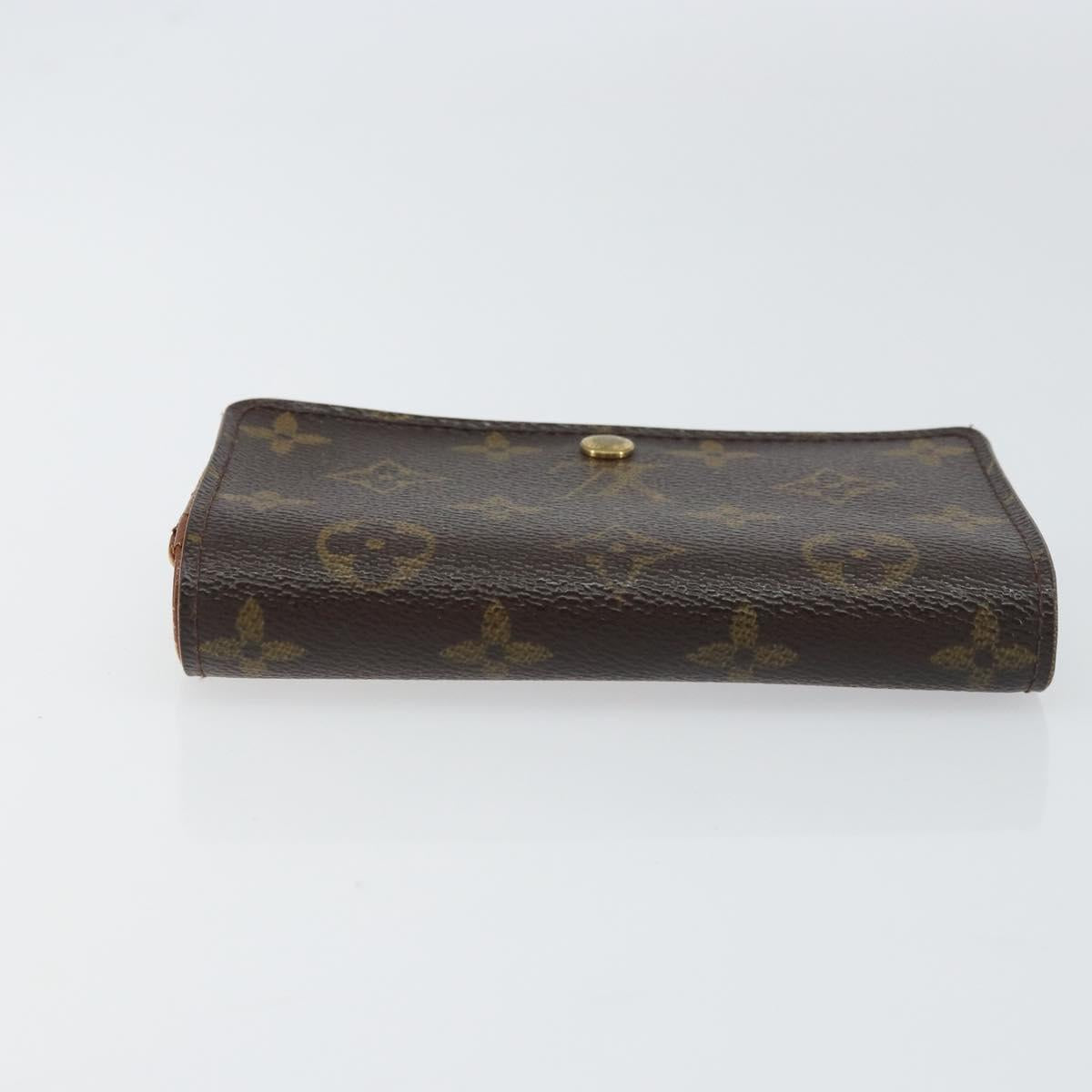 LOUIS VUITTON Monogram Porte Monnaie Billets Tresor Wallet M61730 Auth bs31323