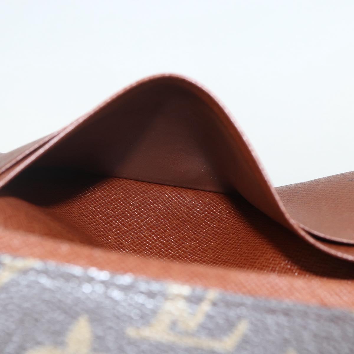 LOUIS VUITTON Monogram Porte Monnaie Billets Tresor Wallet M61730 Auth bs31324