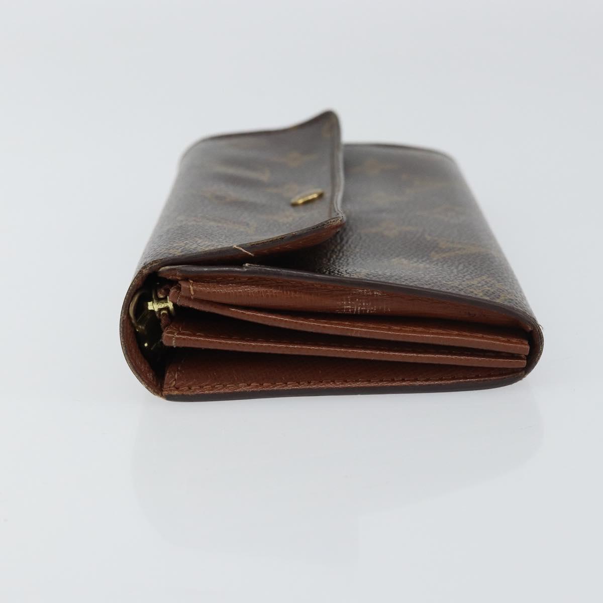 LOUIS VUITTON Monogram Pochette Porte Monnaie Credit Wallet M61725 Auth bs31325