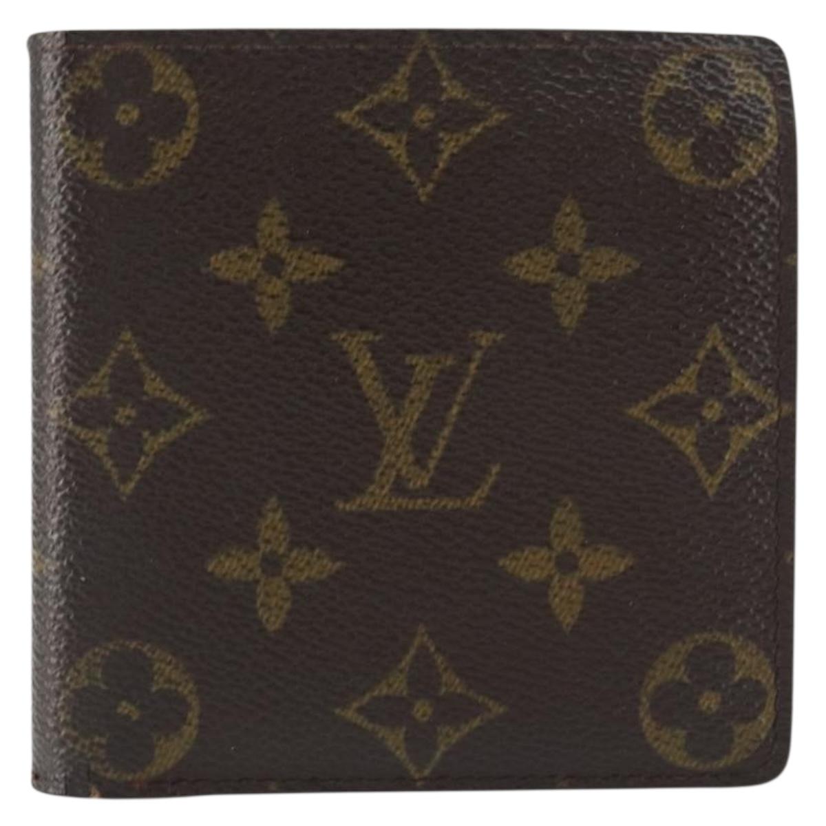LOUIS VUITTON Monogram Portefeuille Marco Bifold Wallet M61675 LV Auth bs31329