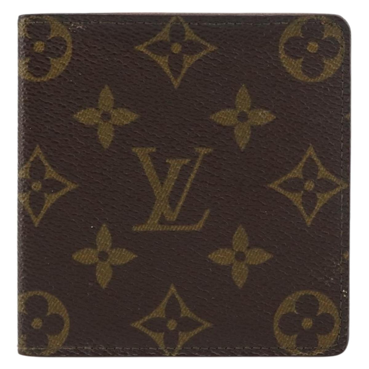 LOUIS VUITTON Monogram Porte Billets Cult Blue Pass Case M60905 LV Auth bs31330