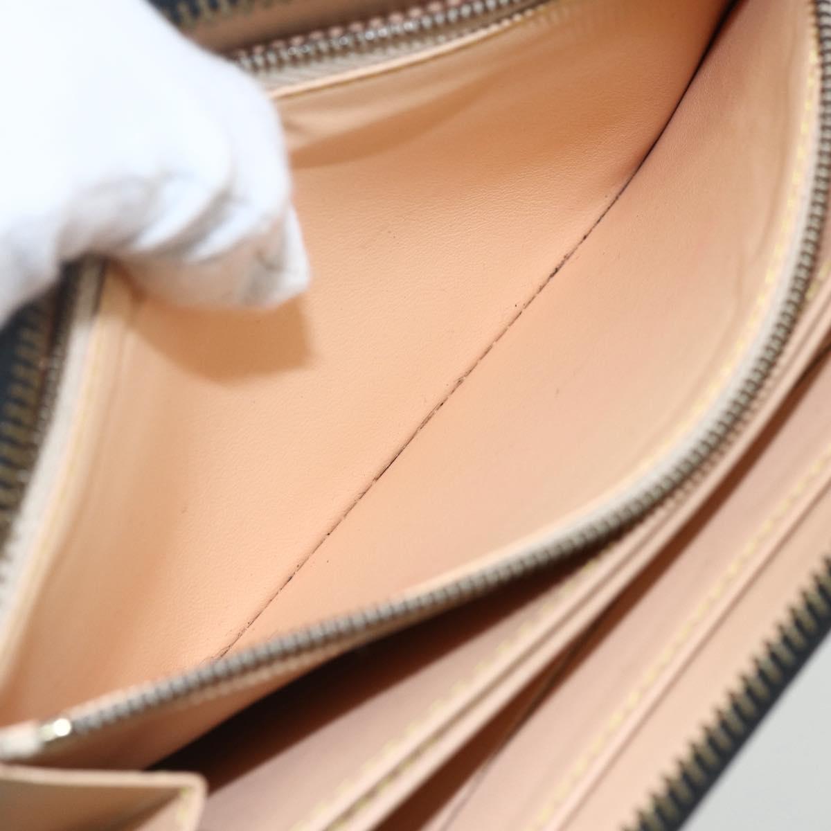 LOUIS VUITTON Monogram Multicolor Zippy Wallet Wallet Black M60243 Auth bs31331