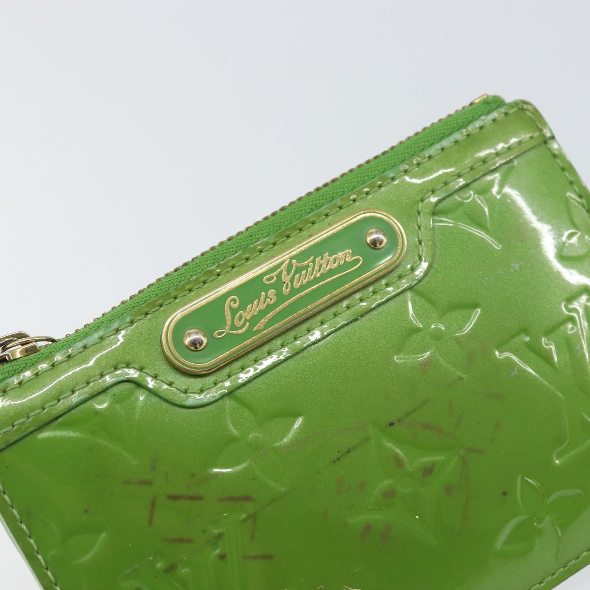 LOUIS VUITTON Vernis Pochette Cles NM Coin Purse Vertnick M93639 LV Auth bs31333