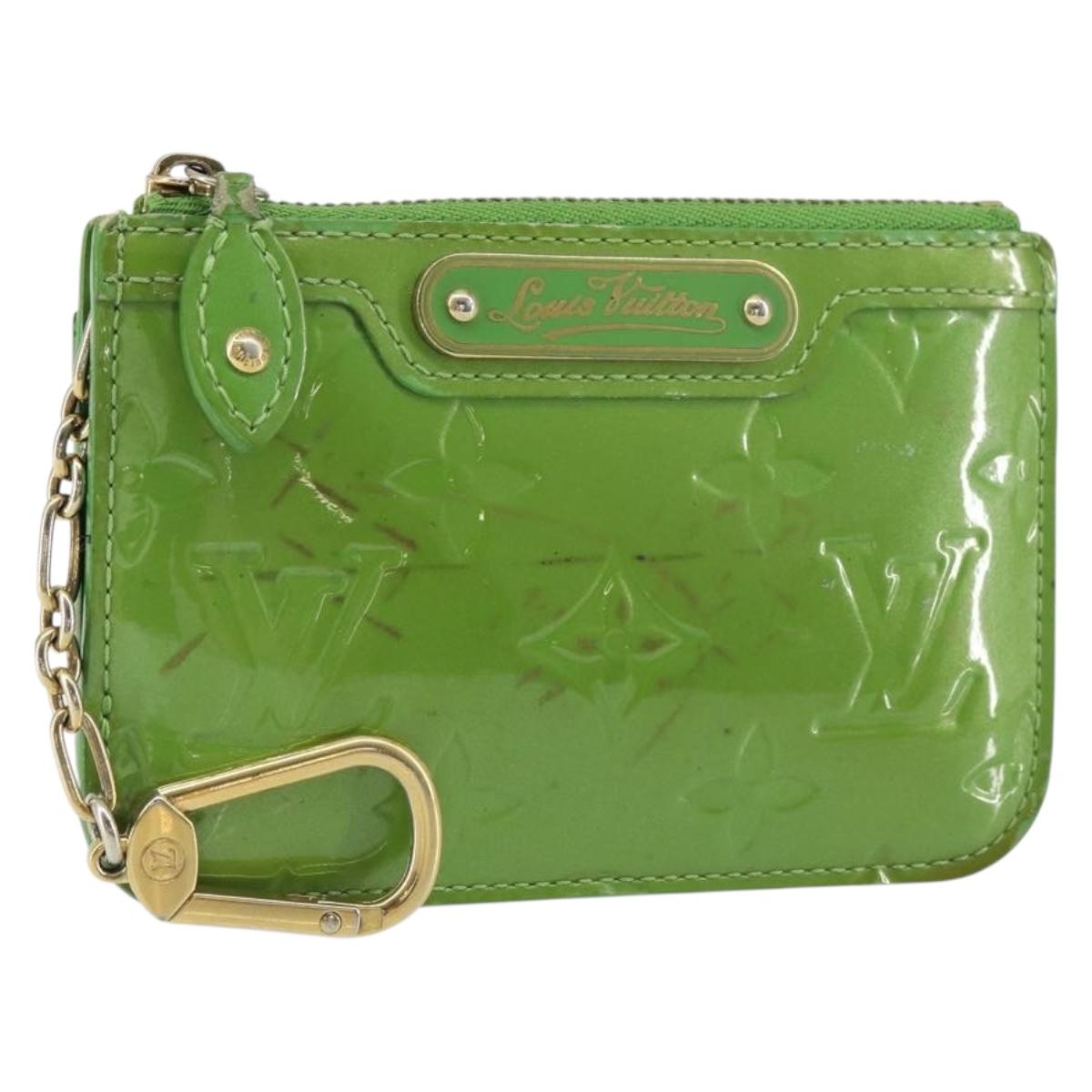 LOUIS VUITTON Vernis Pochette Cles NM Coin Purse Vertnick M93639 LV Auth bs31333
