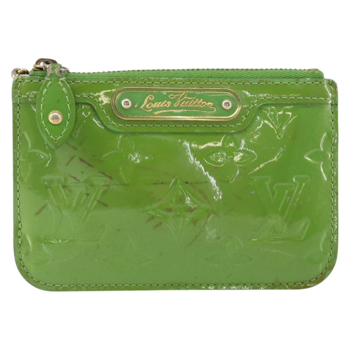 LOUIS VUITTON Vernis Pochette Cles NM Coin Purse Vertnick M93639 LV Auth bs31333