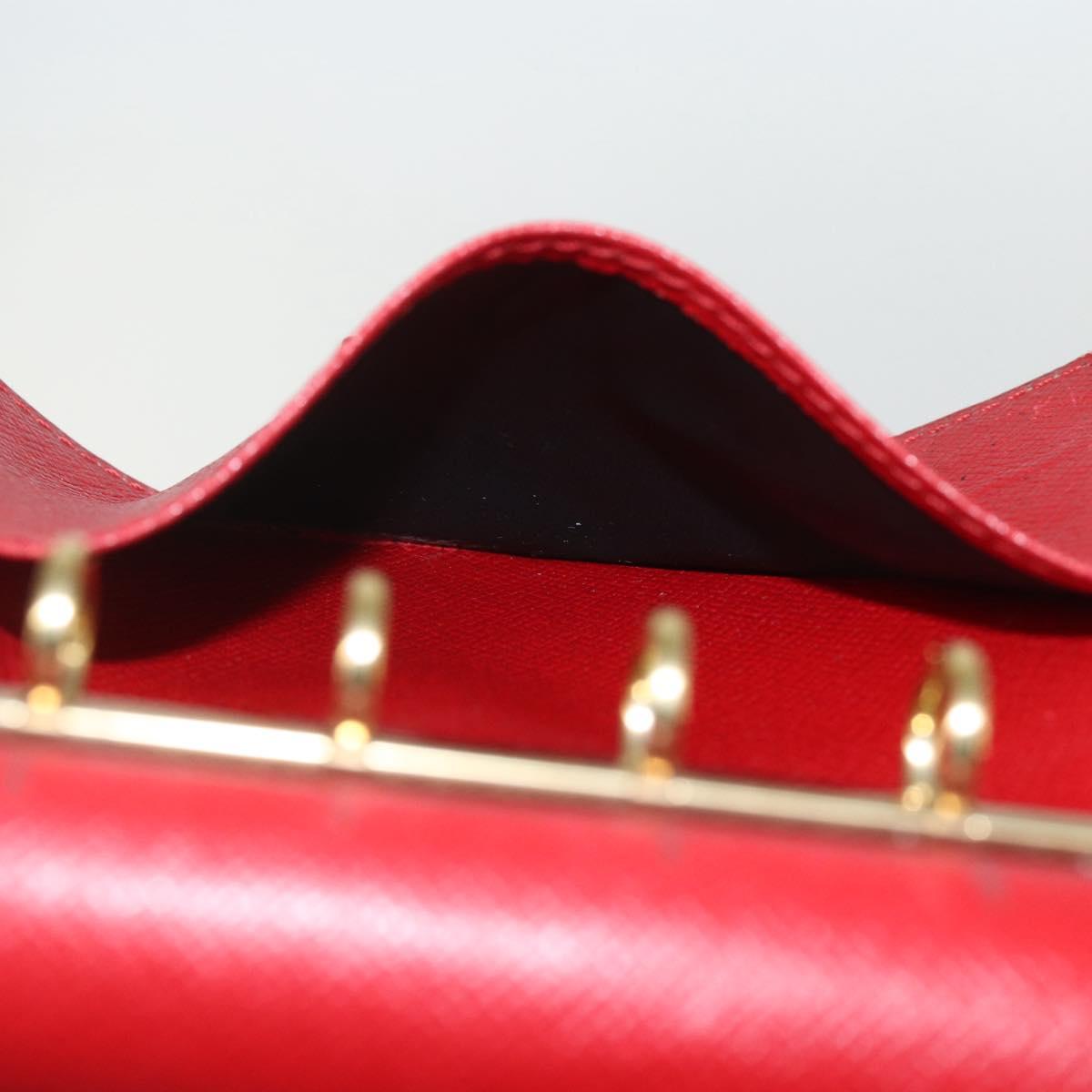 LOUIS VUITTON Epi Agenda PM Day Planner Cover Red R20057 LV Auth bs31335