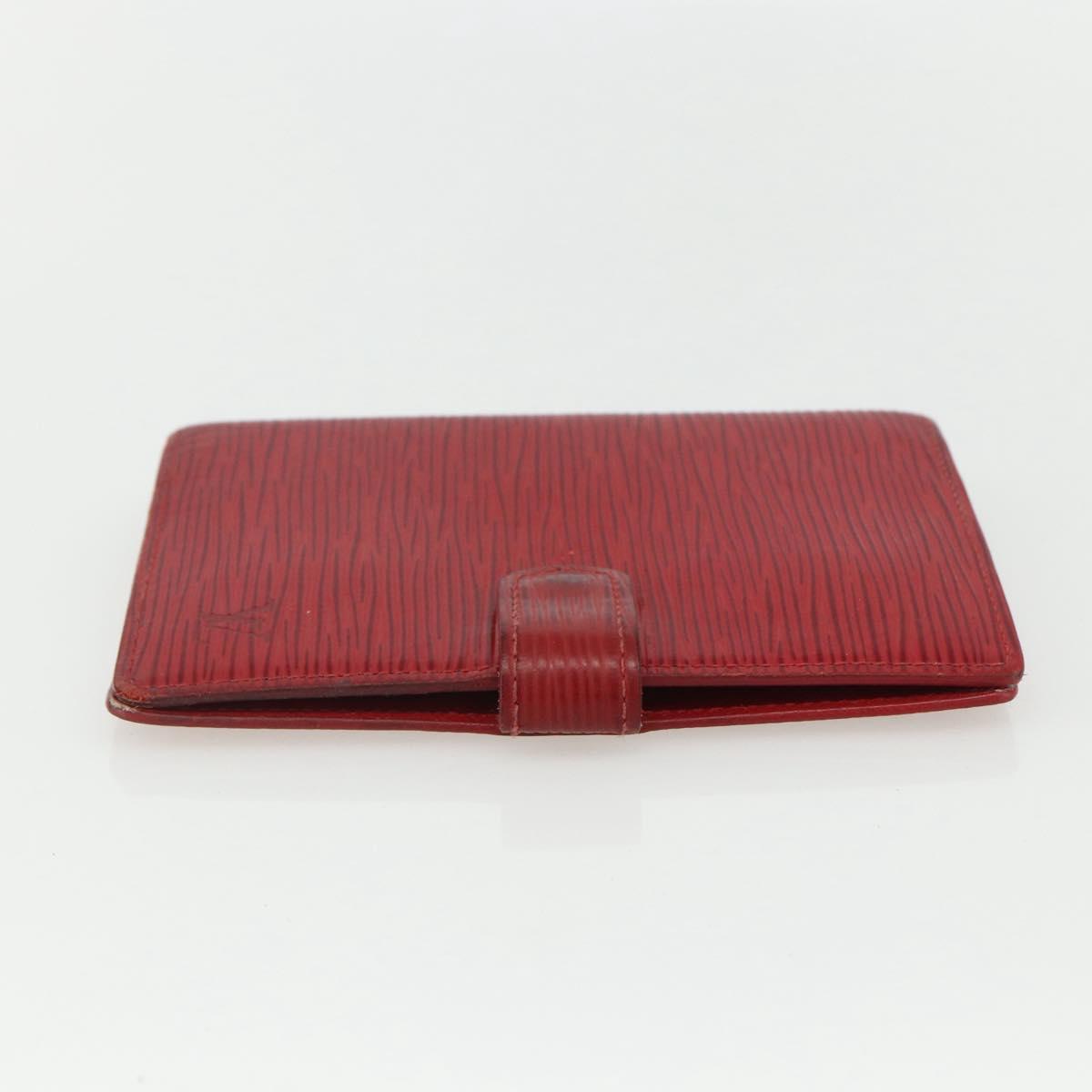 LOUIS VUITTON Epi Agenda PM Day Planner Cover Red R20057 LV Auth bs31335