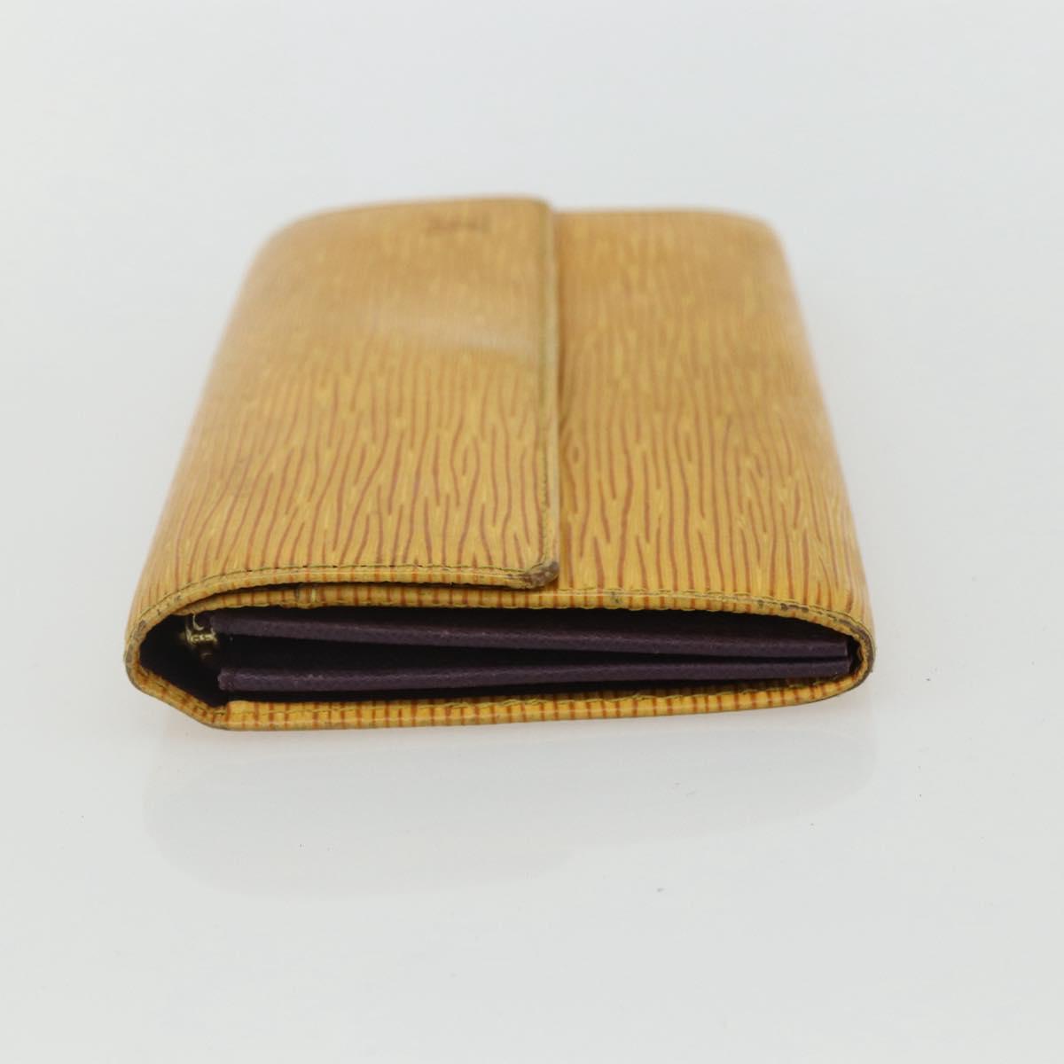 LOUIS VUITTON Epi PochettePorte Monnaie Credit Wallet Yellow M63579 Auth bs31336