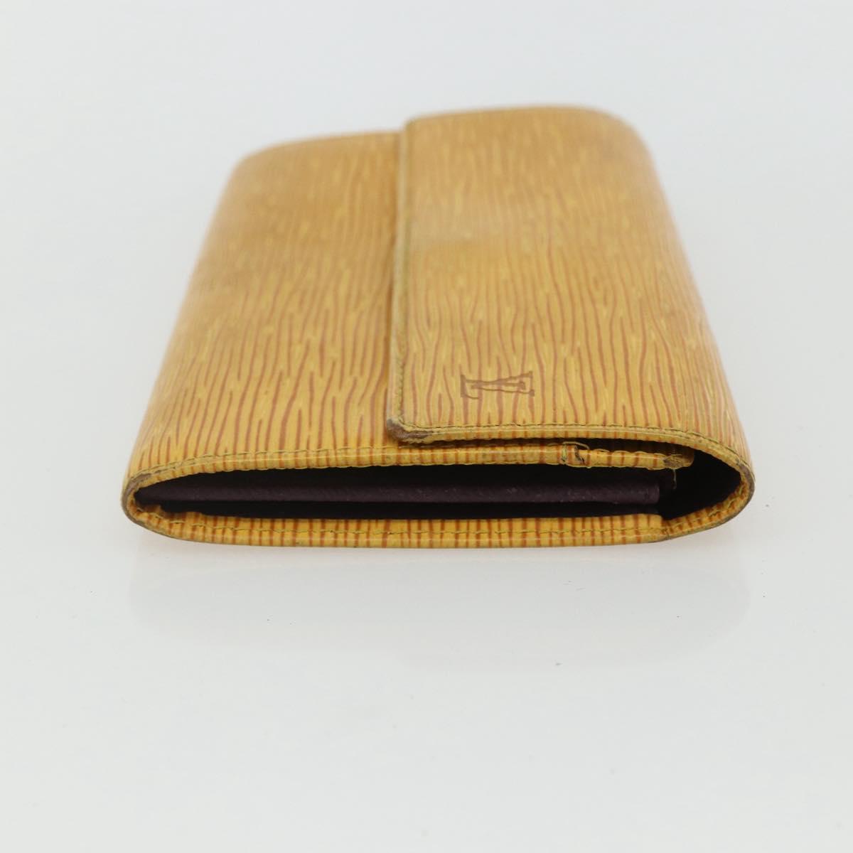 LOUIS VUITTON Epi PochettePorte Monnaie Credit Wallet Yellow M63579 Auth bs31336