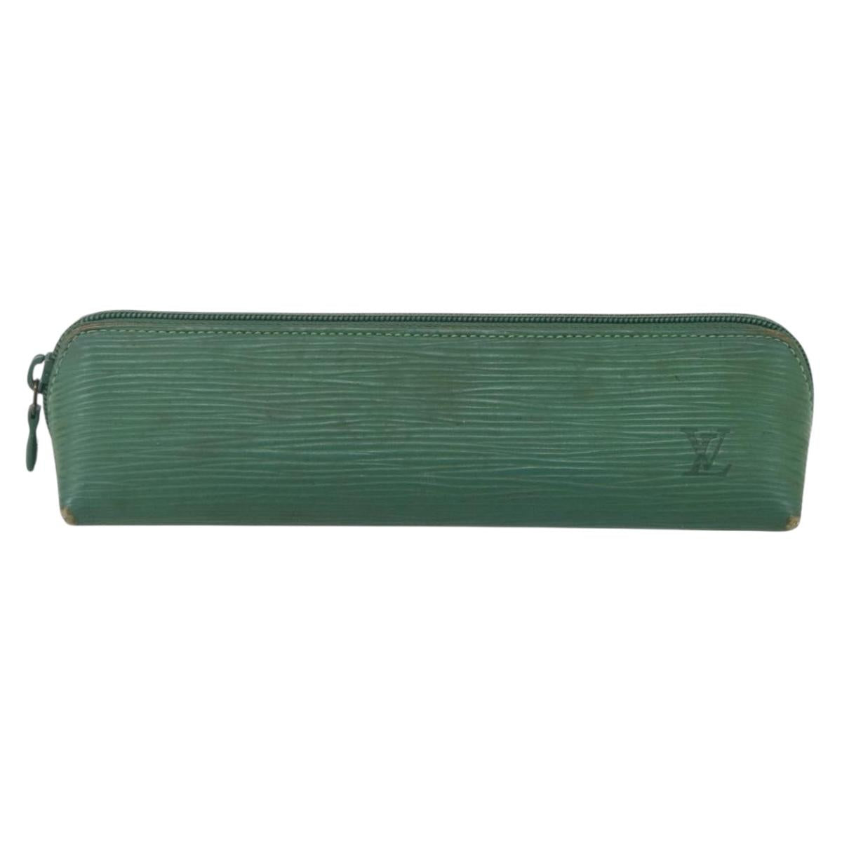 LOUIS VUITTON Epi Trousse Crayons Pen Case Green M56544 LV Auth bs31337