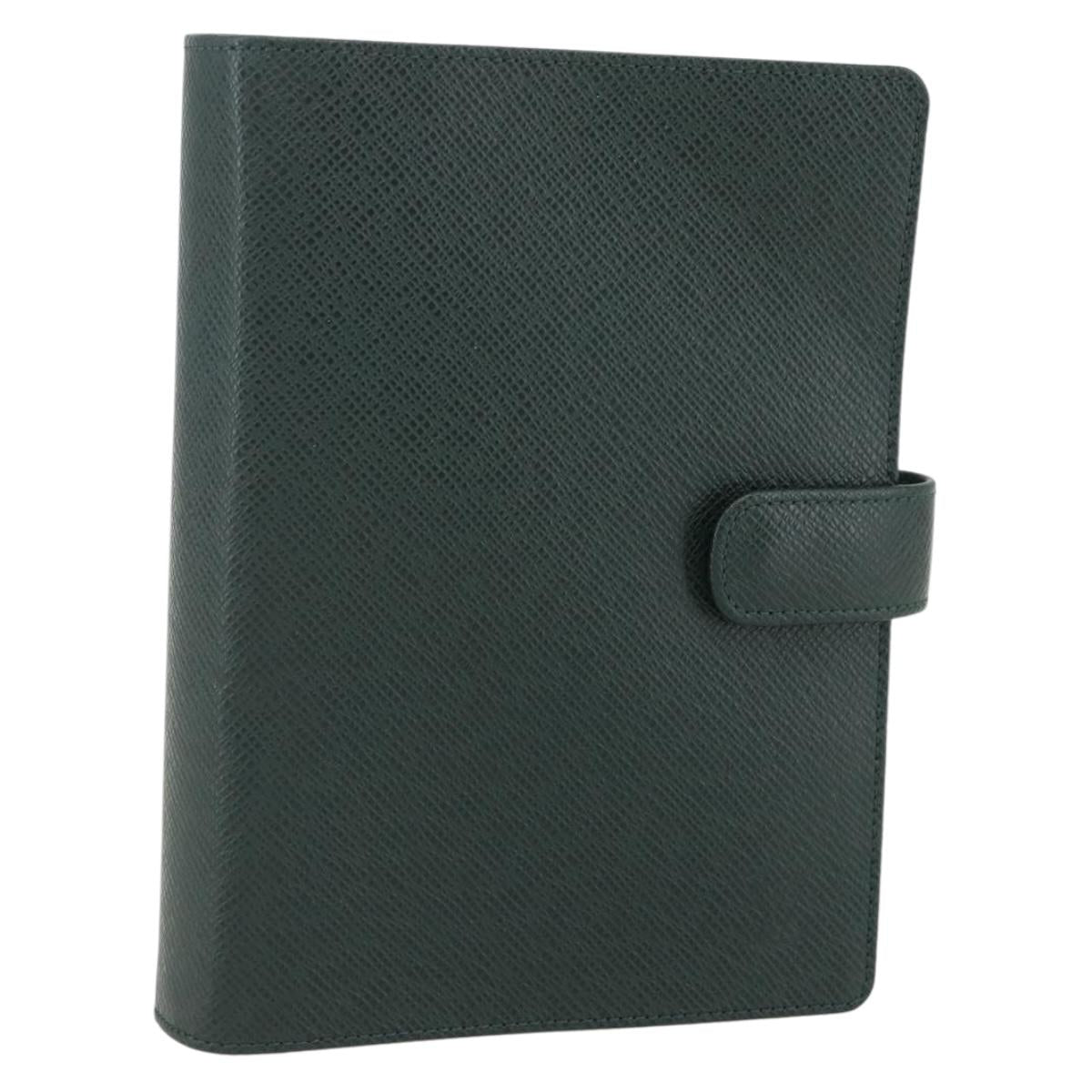 LOUIS VUITTON Taiga Agenda MM Day Planner Cover Epicea R20403 LV Auth bs31338