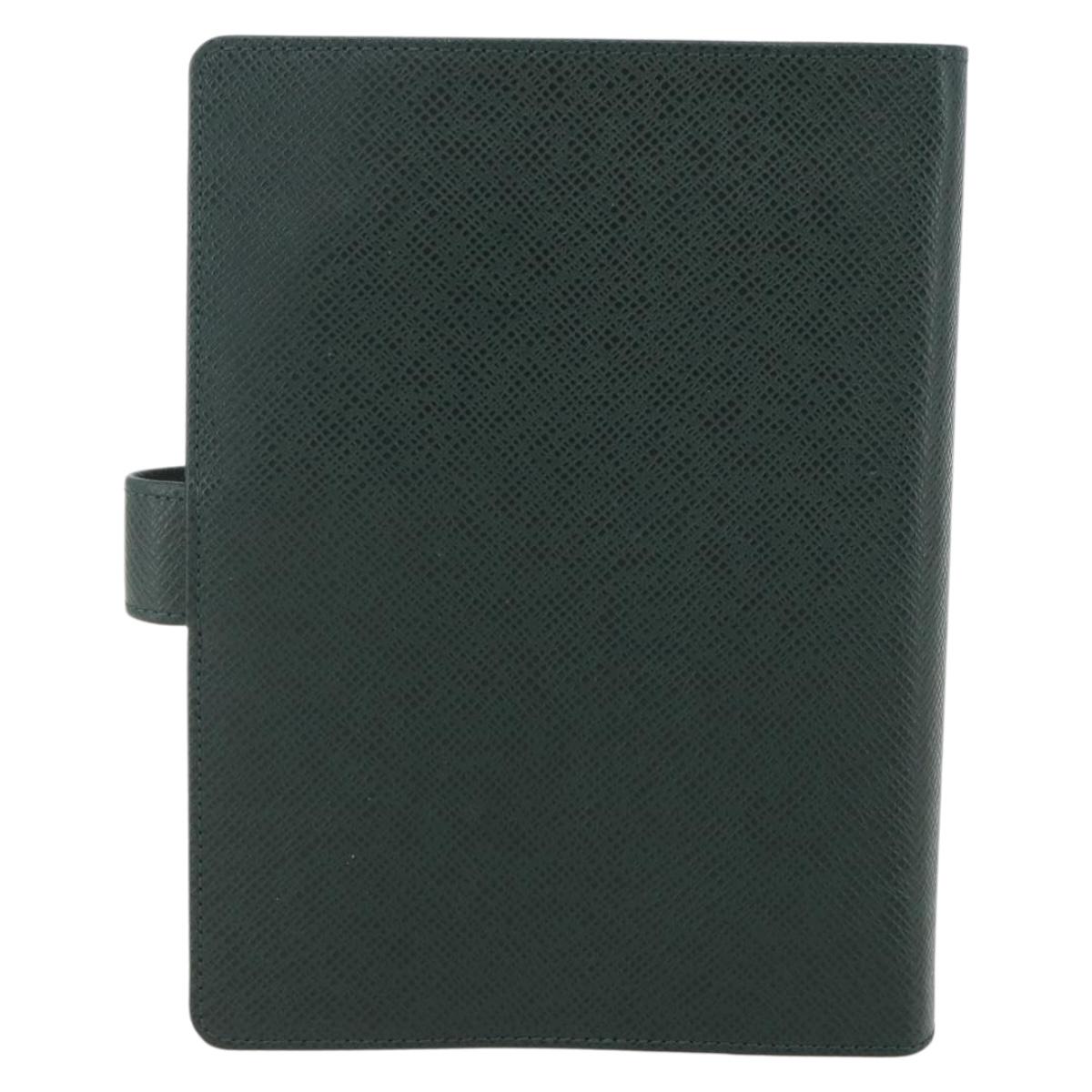 LOUIS VUITTON Taiga Agenda MM Day Planner Cover Epicea R20403 LV Auth bs31338