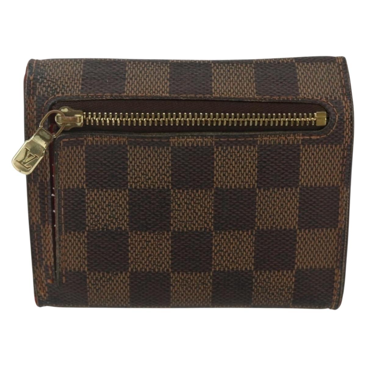 LOUIS VUITTON Damier Ebene Portefeuille Koala Bifold Wallet N60005 Auth bs31340
