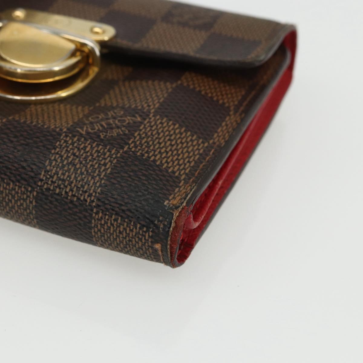 LOUIS VUITTON Damier Ebene Portefeuille Koala Bifold Wallet N60005 Auth bs31340