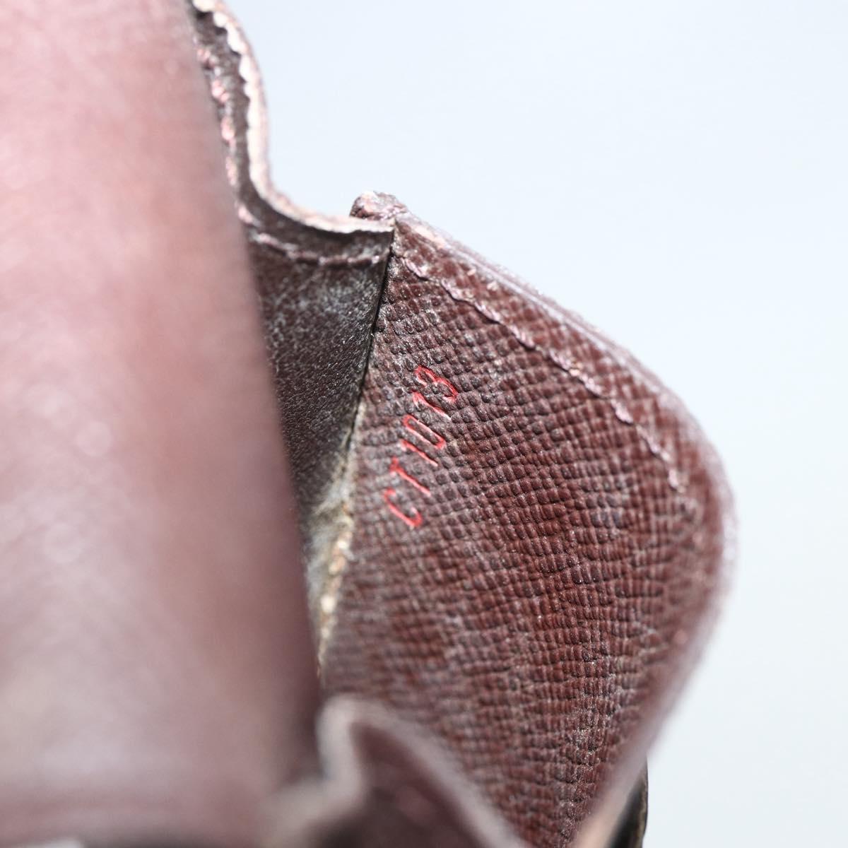 LOUIS VUITTON Damier Ebene Etui Cigarette Case N63024 LV Auth bs31341