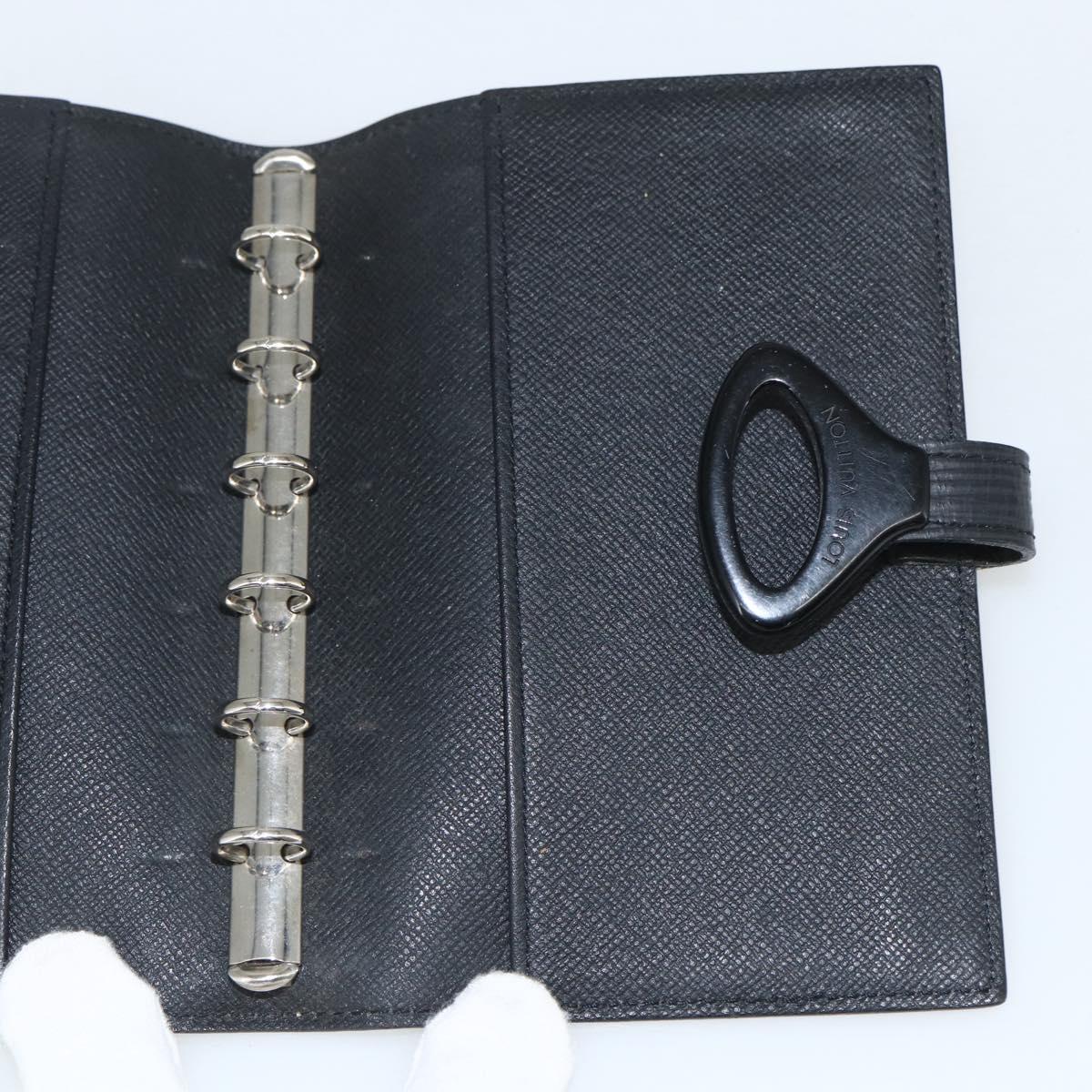 LOUIS VUITTON Epi Z Agenda PM Day Planner Cover Black R20092 LV Auth bs31342