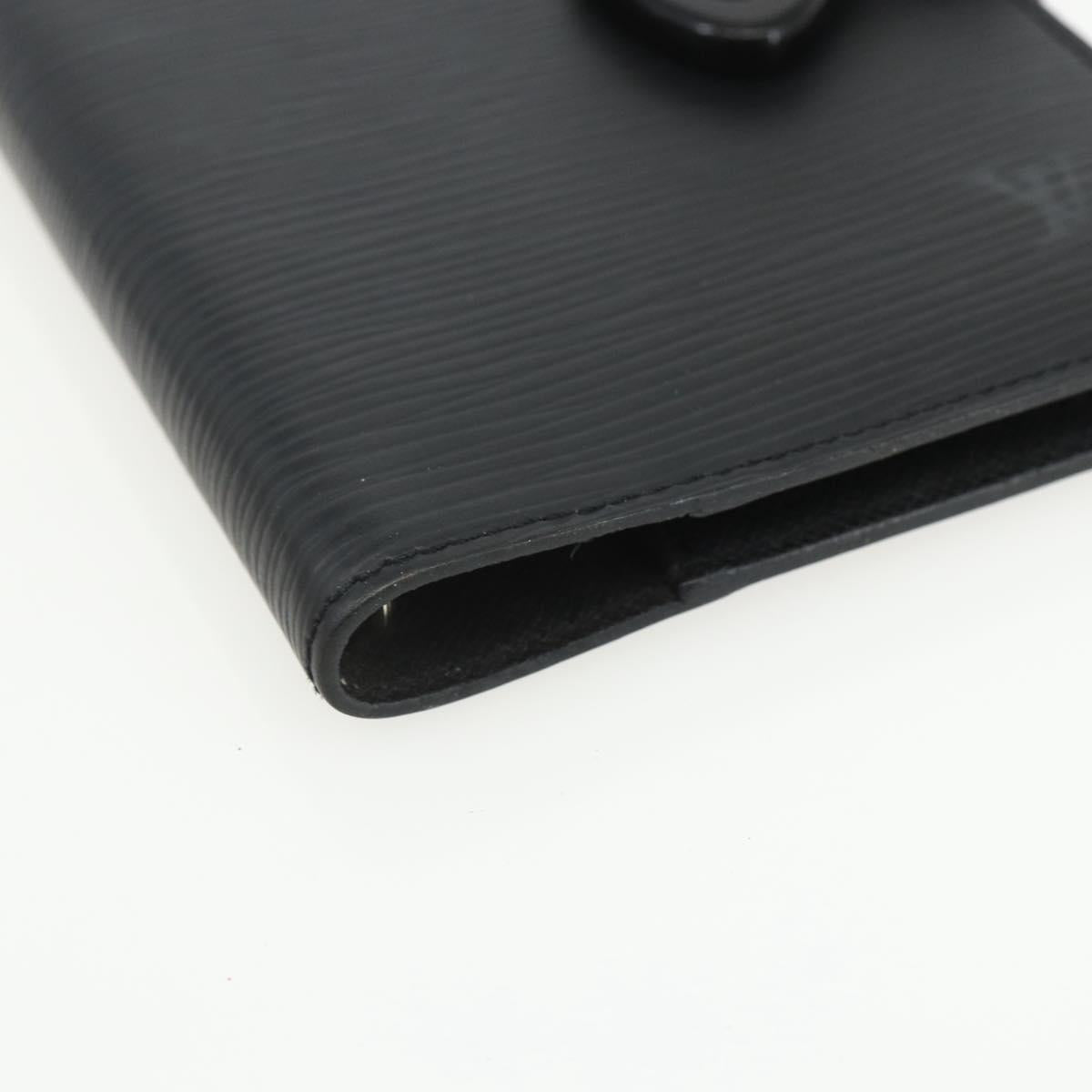 LOUIS VUITTON Epi Z Agenda PM Day Planner Cover Black R20092 LV Auth bs31342