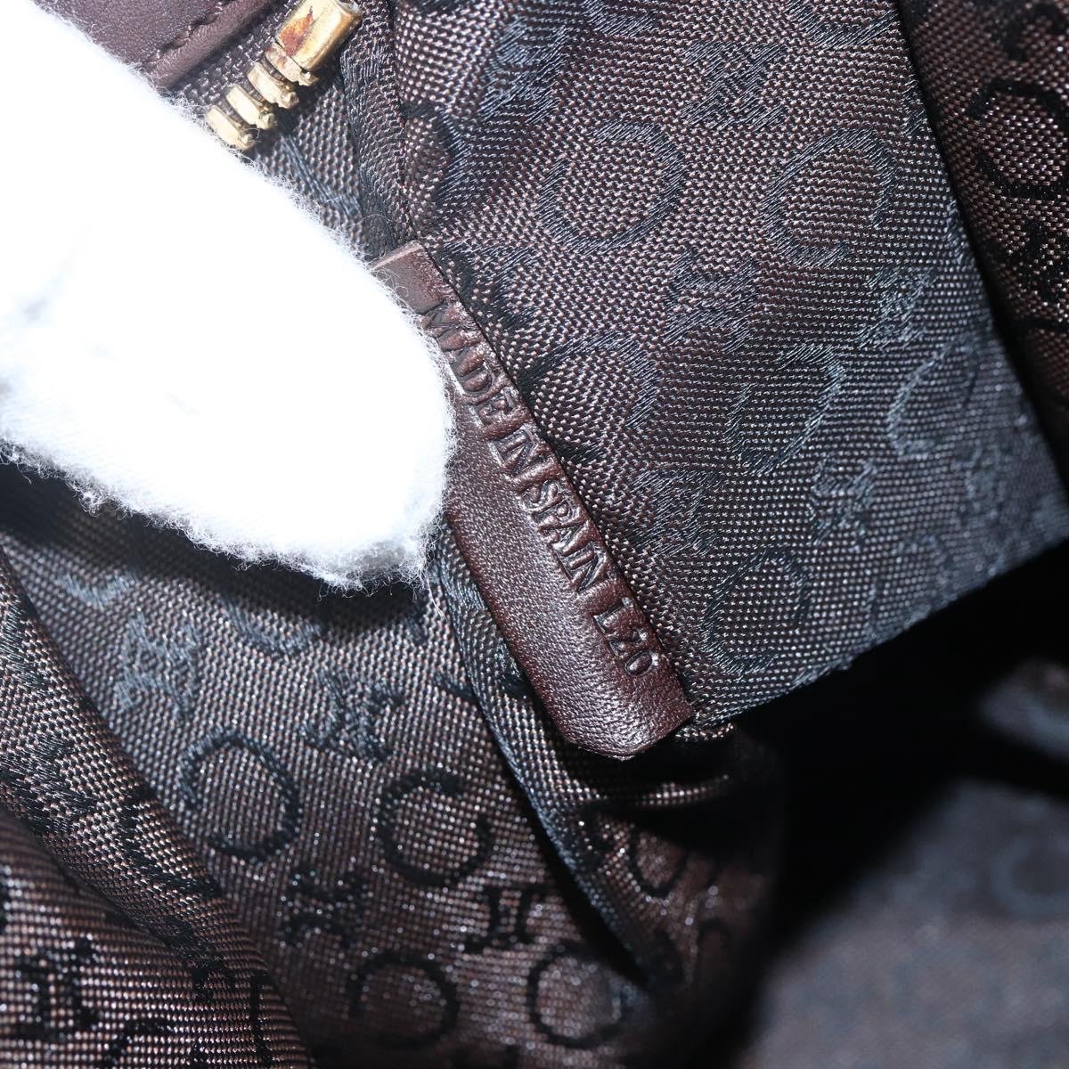 CELINE Shoulder Bag Leather Brown Gold Auth bs31349