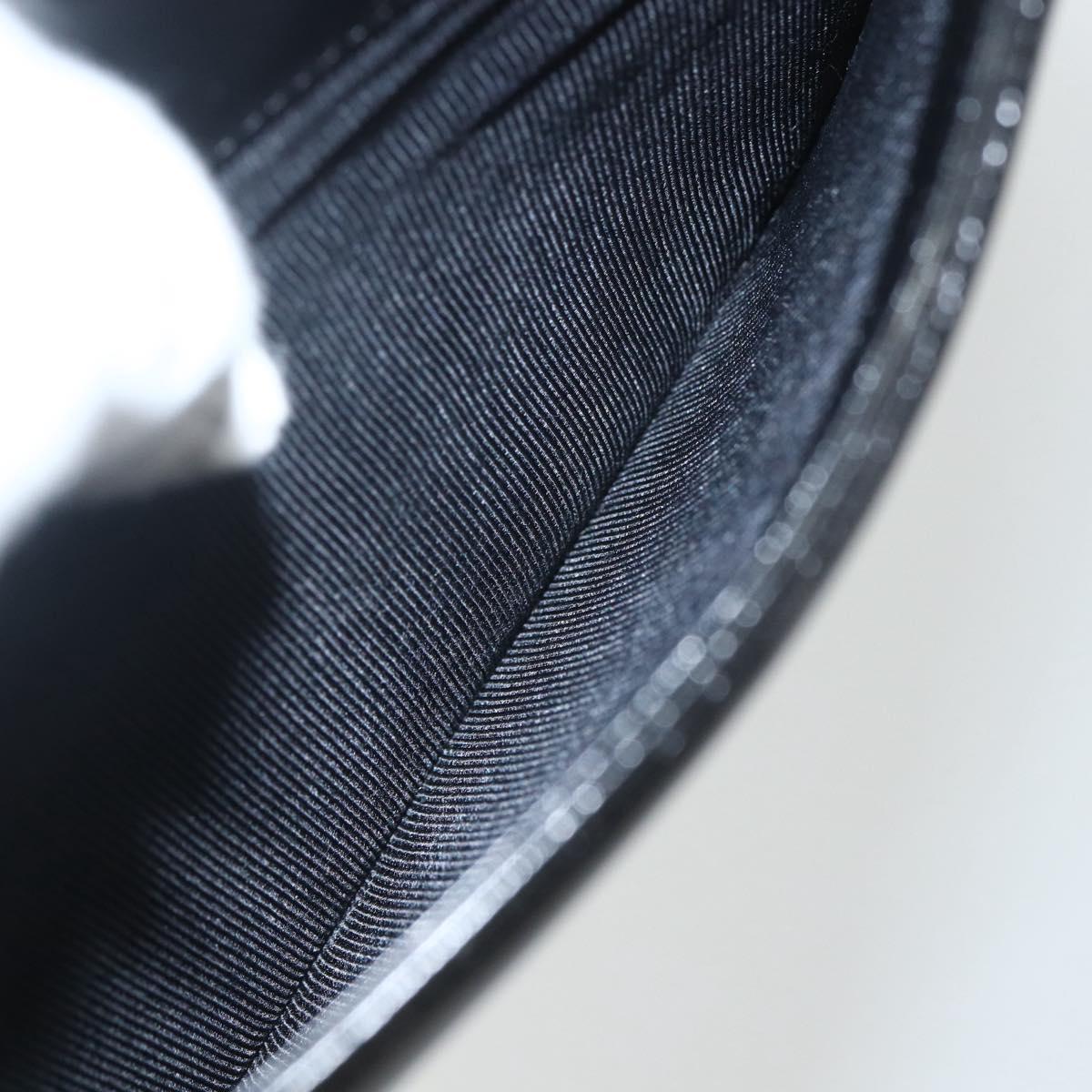 GIVENCHY Shoulder Bag Leather Black Gold Auth bs31351