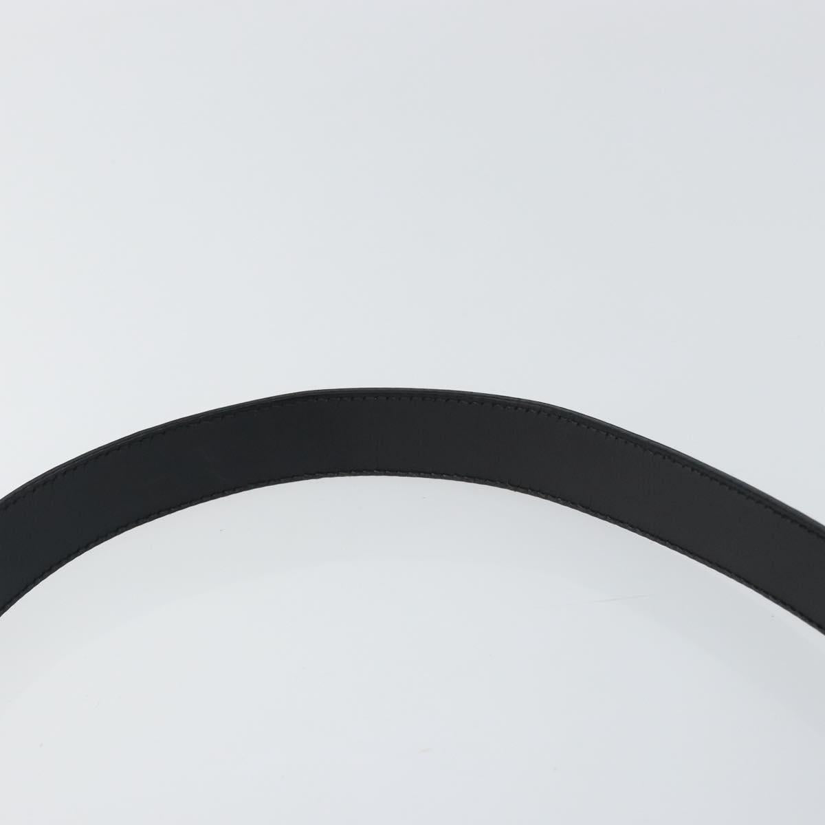 Salvatore Ferragamo Vala Shoulder Bag Patent leather Black Silver Auth bs31352