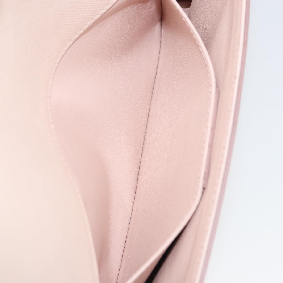 Salvatore Ferragamo Vala Shoulder Bag Leather Pink Gold Auth bs31353