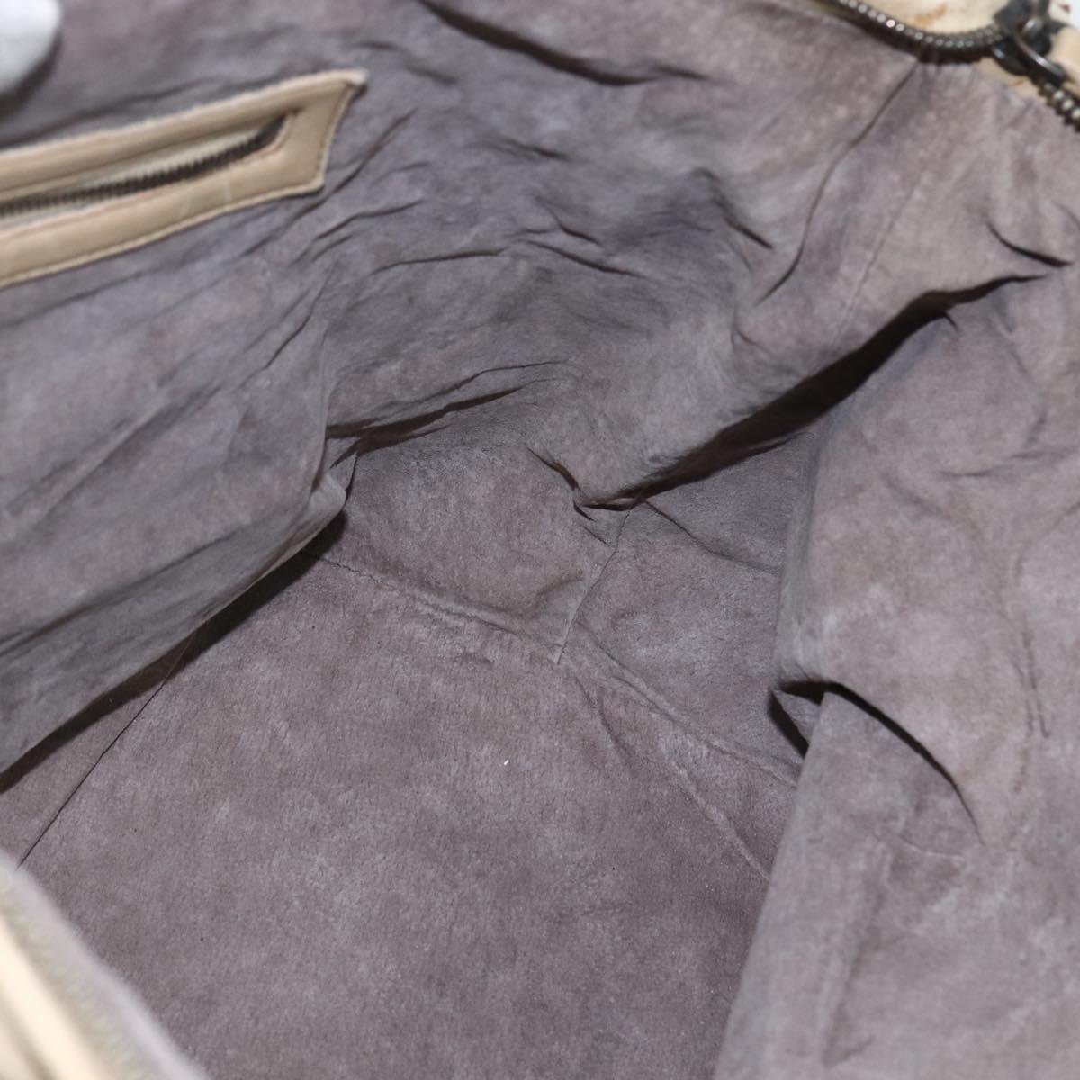 BOTTEGA VENETA INTRECCIATO Hand Bag Leather Beige Auth bs31361