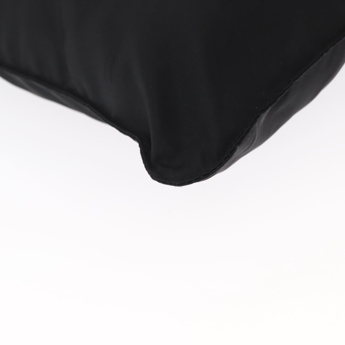 PRADA Shoulder Bag Nylon Black Silver Auth bs31365