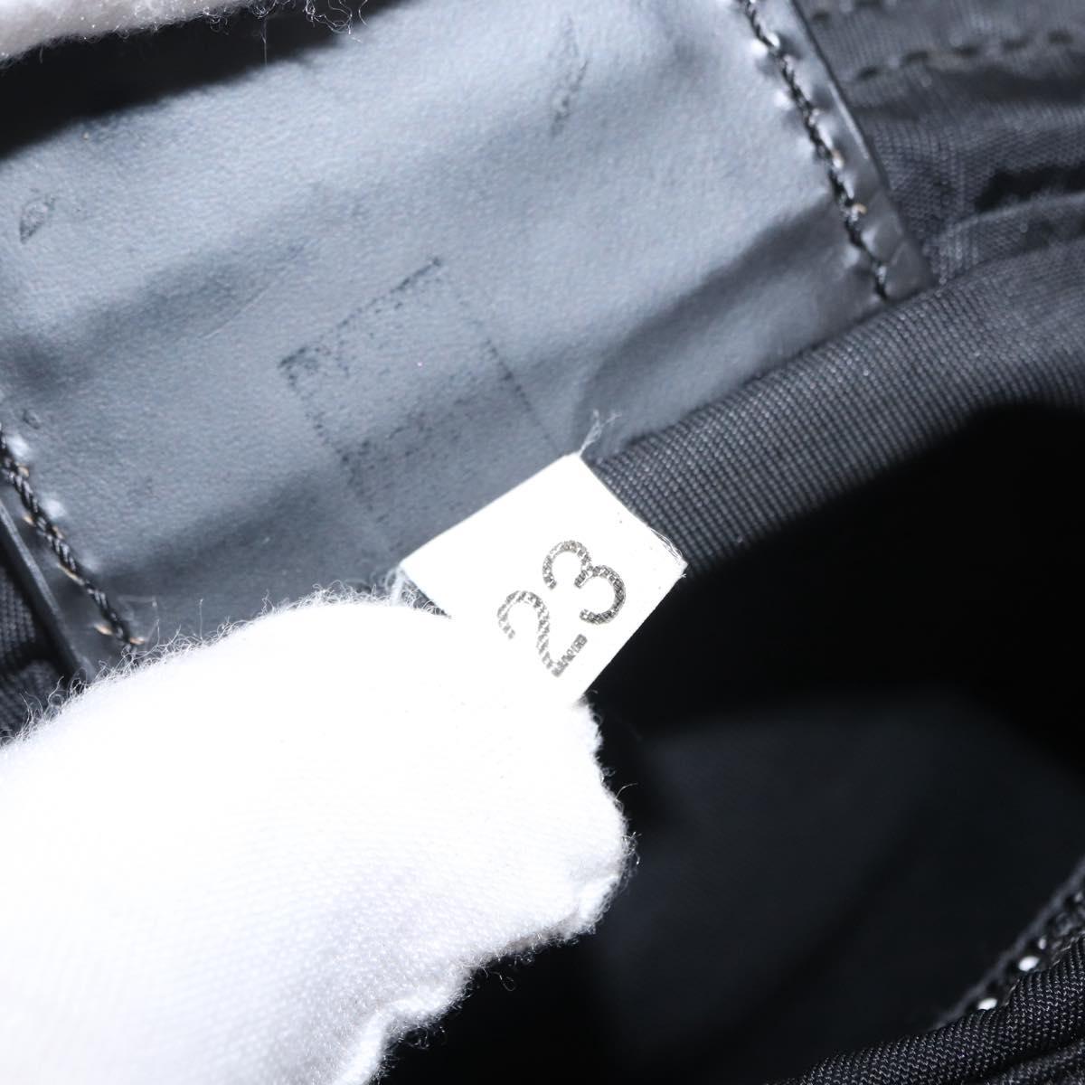 PRADA Shoulder Bag Nylon Black Silver Auth bs31365