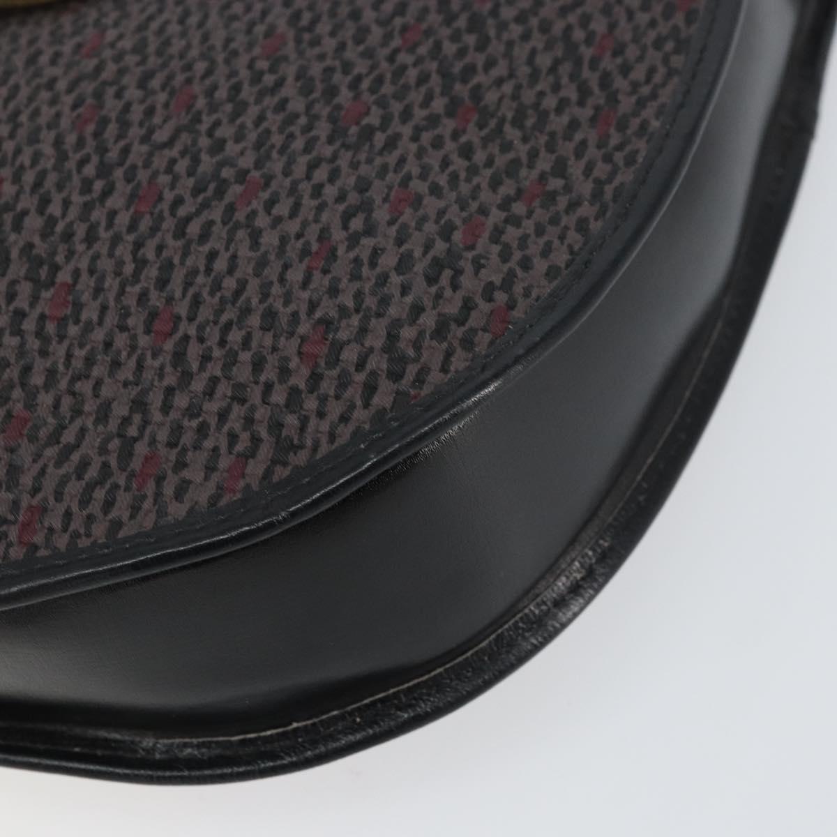 SAINT LAURENT Shoulder Bag PVC Leather Gray Gold Auth bs31403